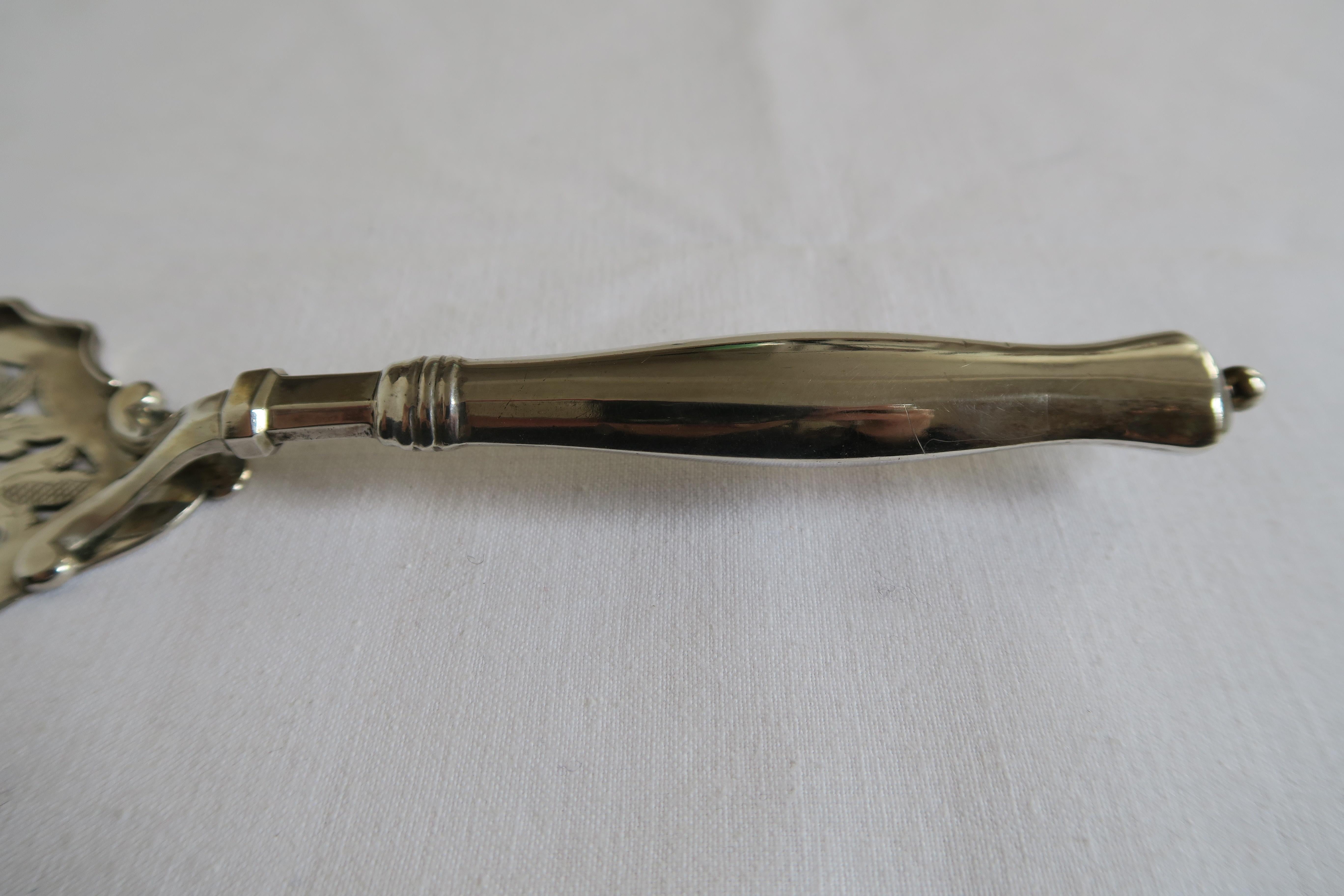 Rococo Beautiful Sterling Silver Cake or Fish Shovel K+K Monarchy Austria For Sale