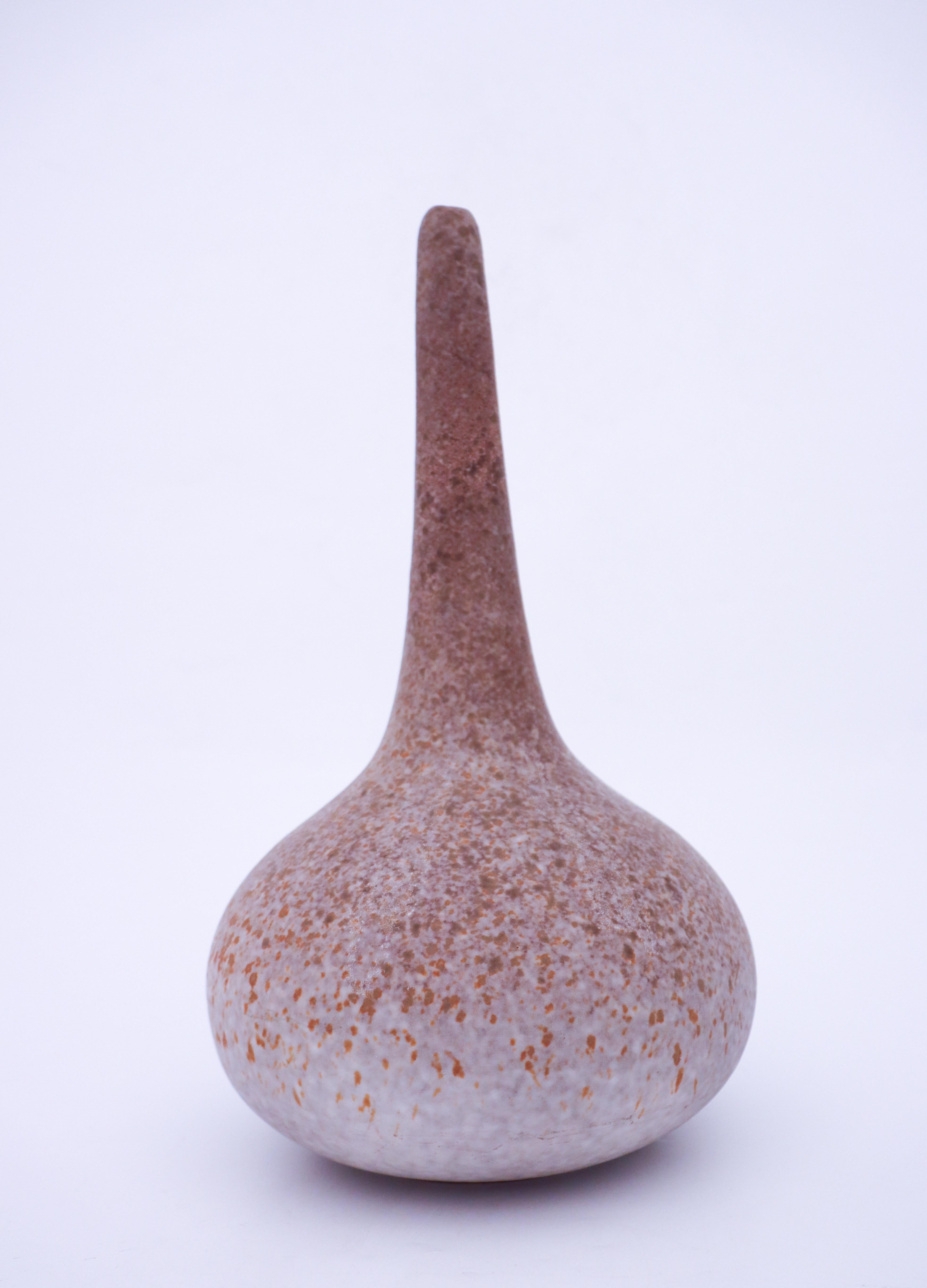 Swedish Beautiful Abstract Stoneware Vase, Paul Hoff, Gustavsberg - Scandinavian Modern  For Sale