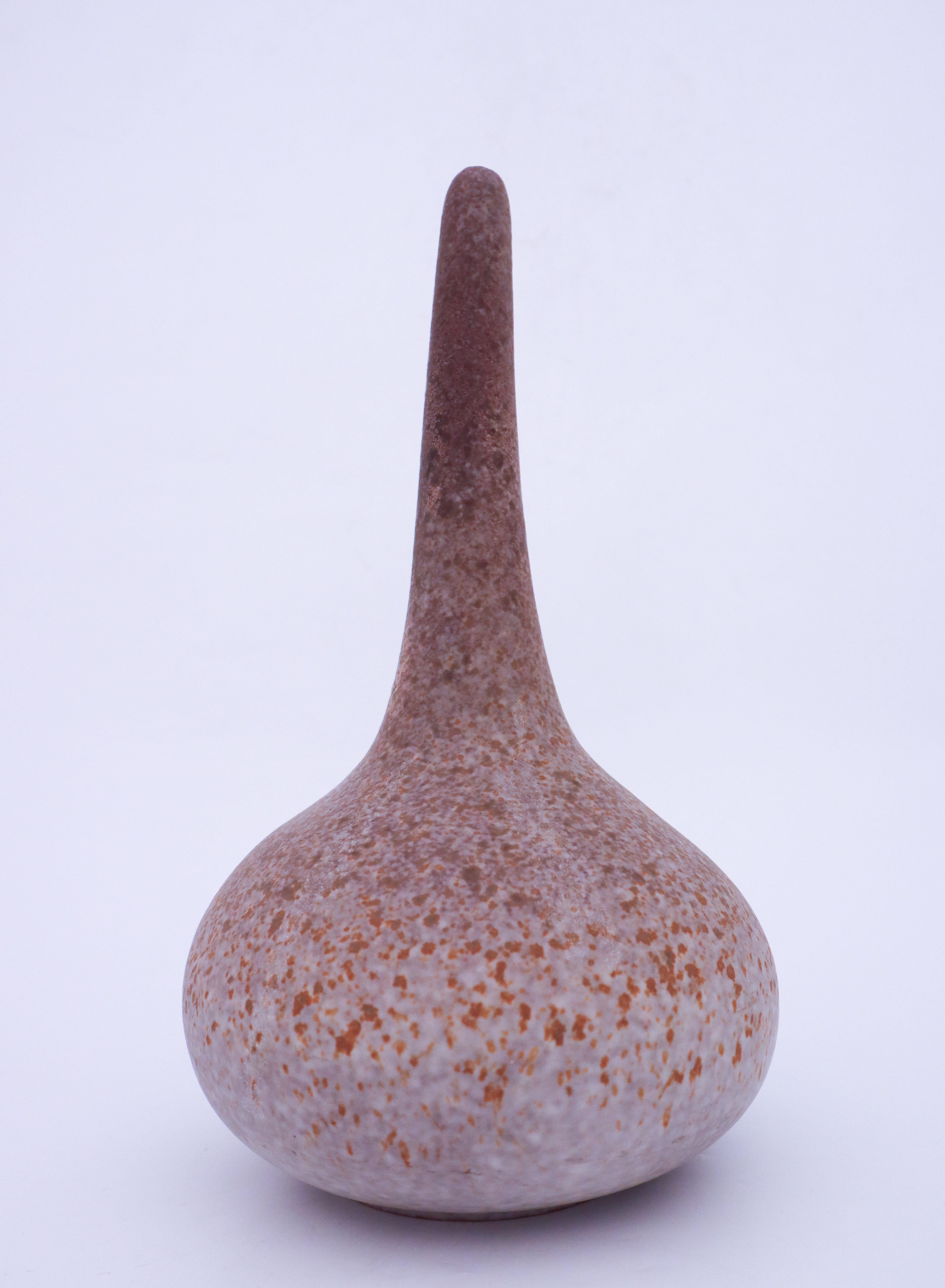 Beautiful Abstract Stoneware Vase, Paul Hoff, Gustavsberg - Scandinavian Modern  In Excellent Condition For Sale In Stockholm, SE