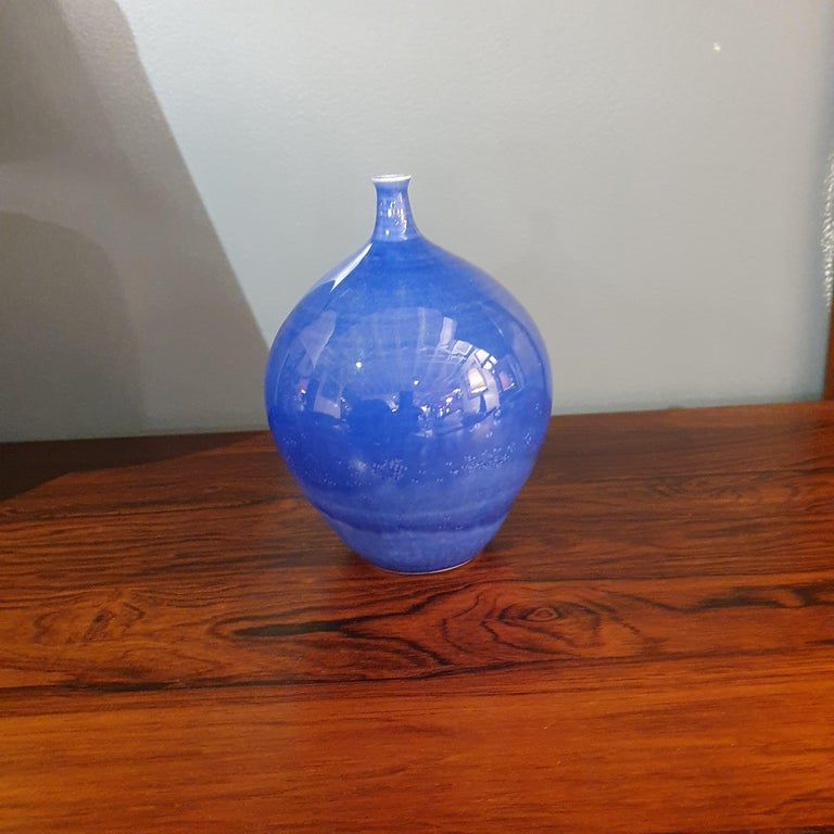 Beautiful Studio Pottery Bud Vase For Sale at 1stDibs