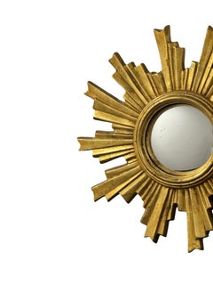 Preciosa composición de espejos convexos, alemana, hacia 1960