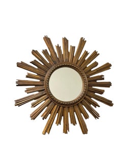 Wunderschöne flache Spiegelkomposition im Sunburst- und Starburst-Stil, Deutschland, CIRCA 1960