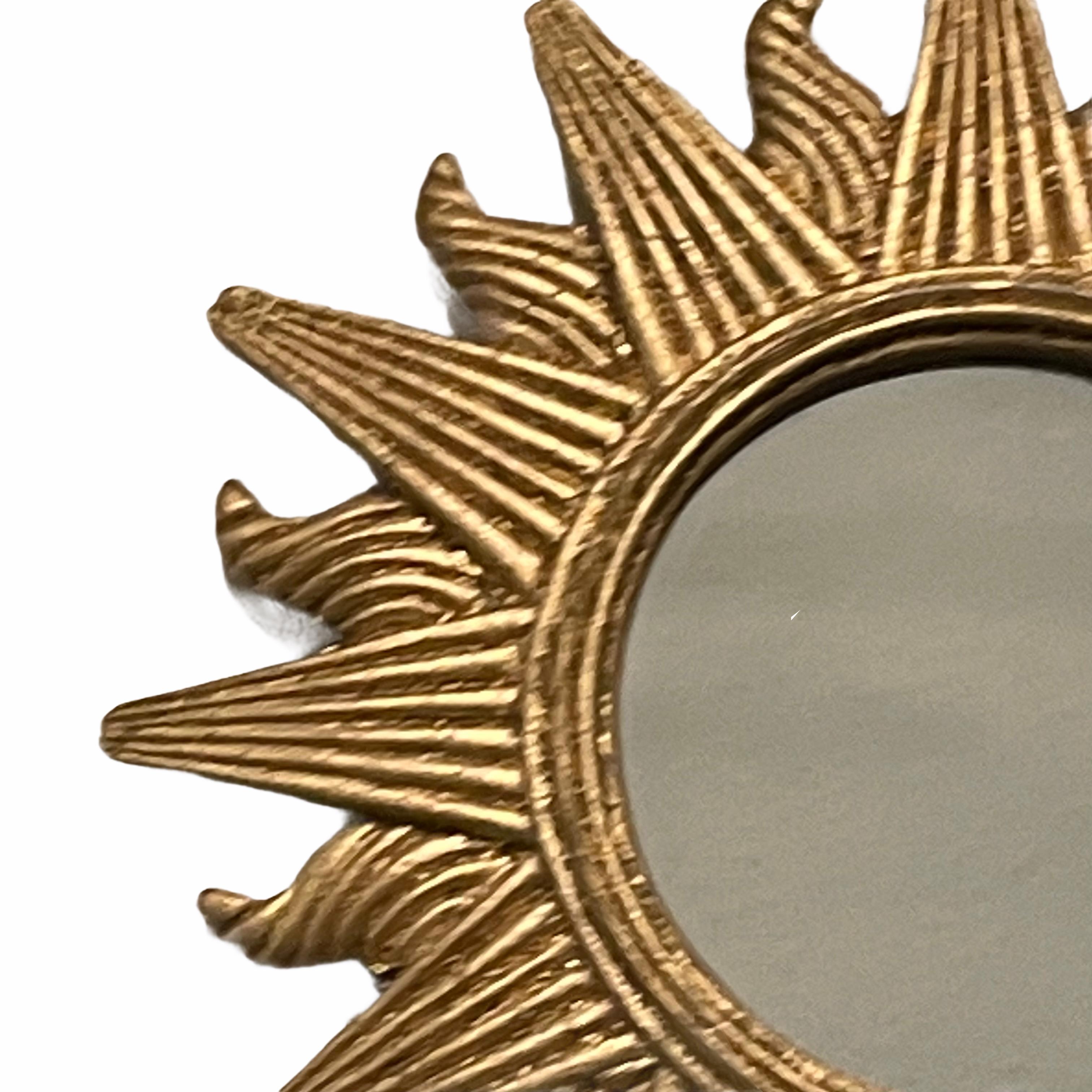 Beautiful Sunburst Starburst Mirror Composition, German, circa 1970s 1