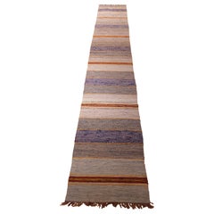 Beautiful Swedish Rag rug country hand woven