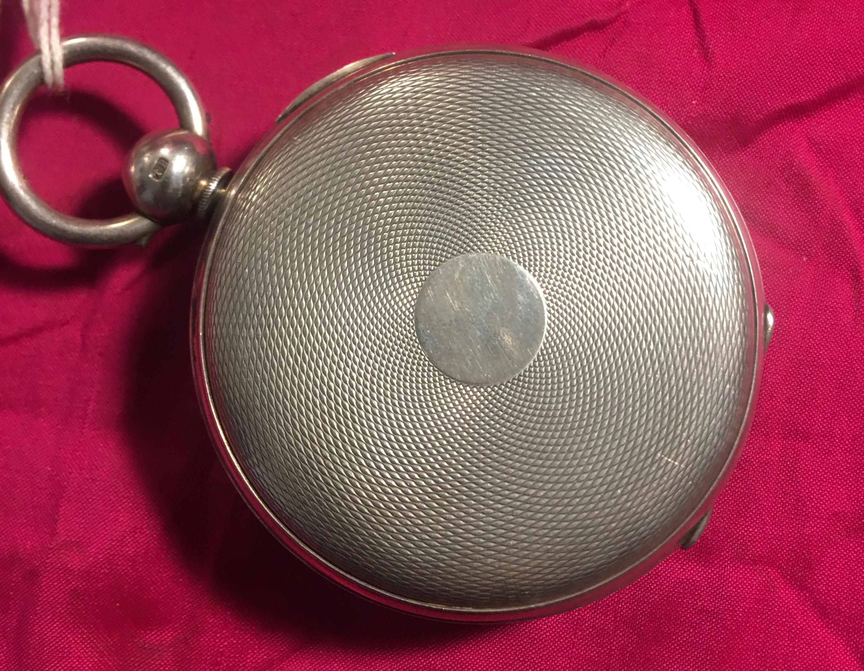 Beautiful Swiss Silver Musical Pocket Watch In Good Condition For Sale In Carlisle, GB