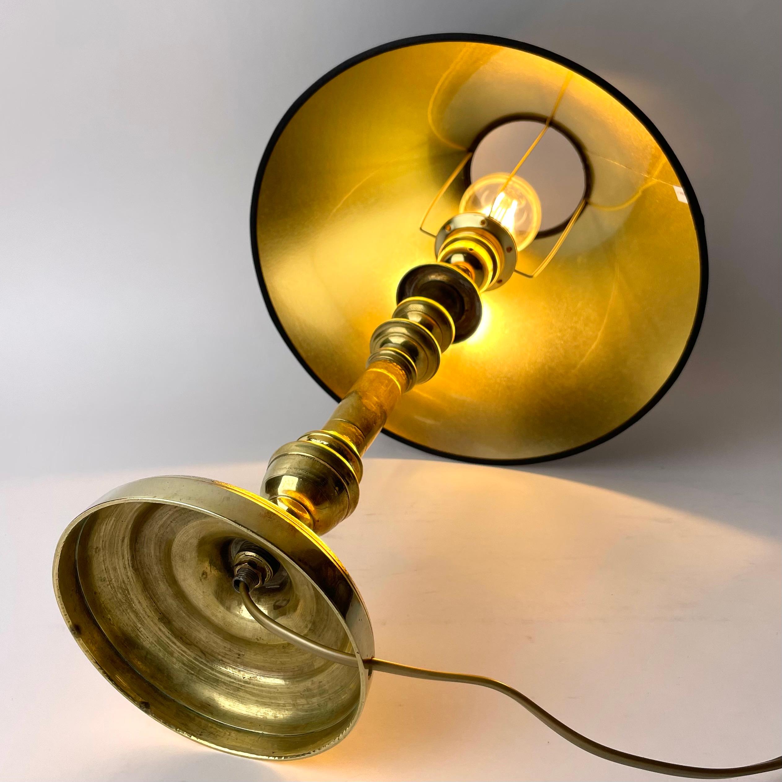 Beautiful tablelamp originally a Empire Candlestick i bronze. From 1820s For Sale 1
