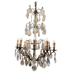Antique Beautiful Tall Impressive French Chandelier, circa 1900
