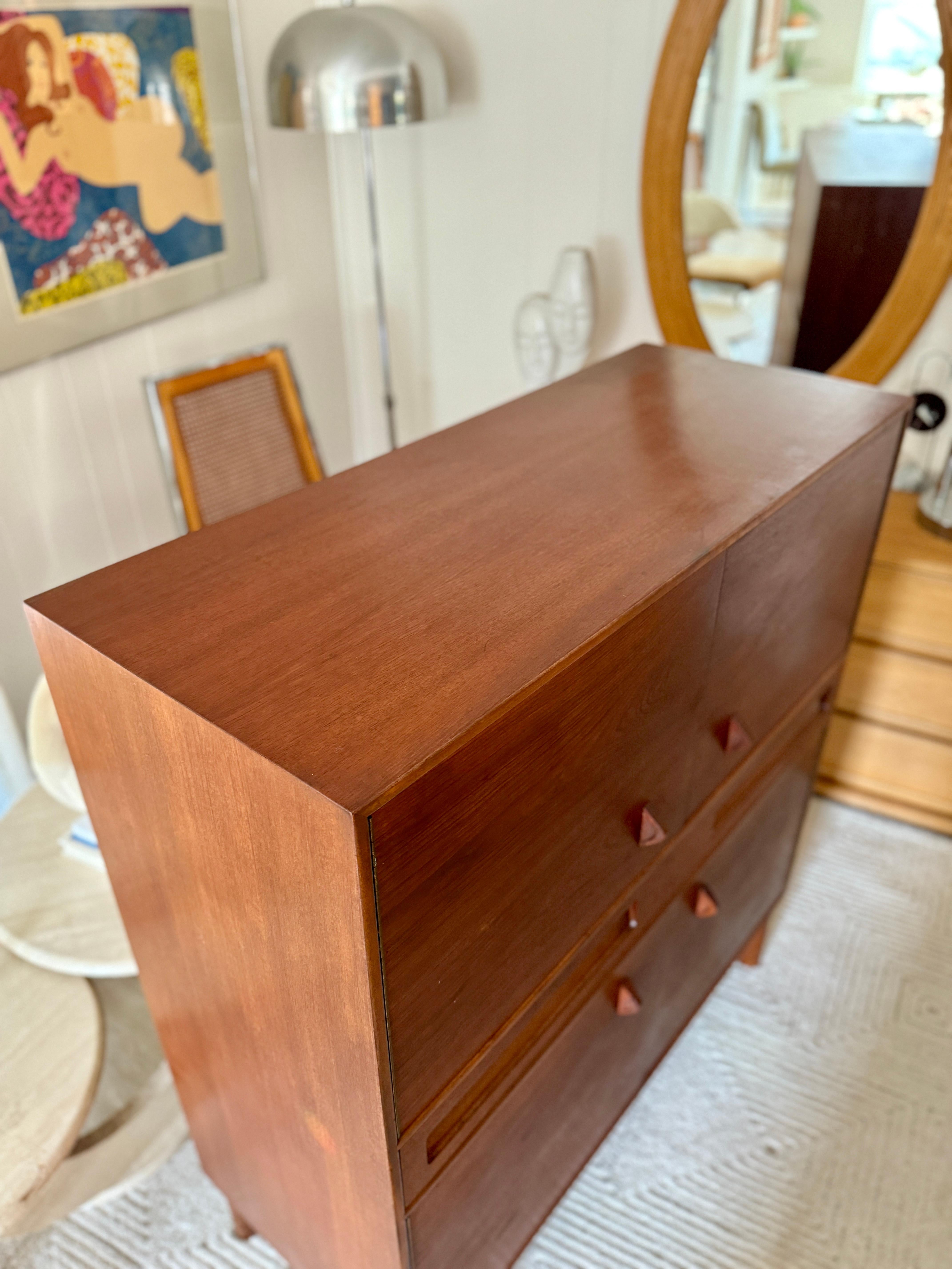 Beautiful tall sideboard designed by Tom Robertson for A.H. McIntosh in Scotland For Sale 2