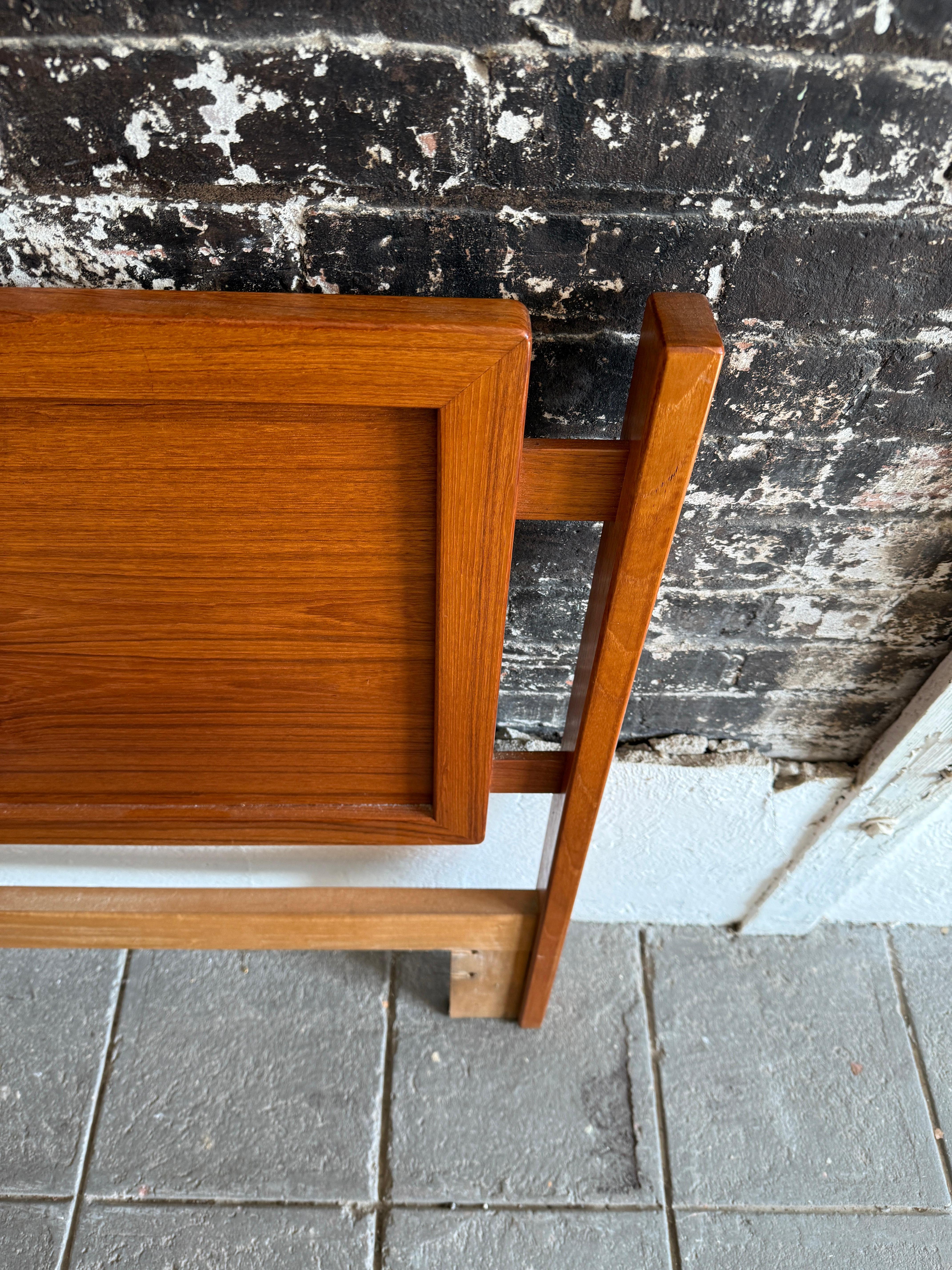 Woodwork Beautiful Teak Danish Mid-Century Modern Headboard Queen Denmark