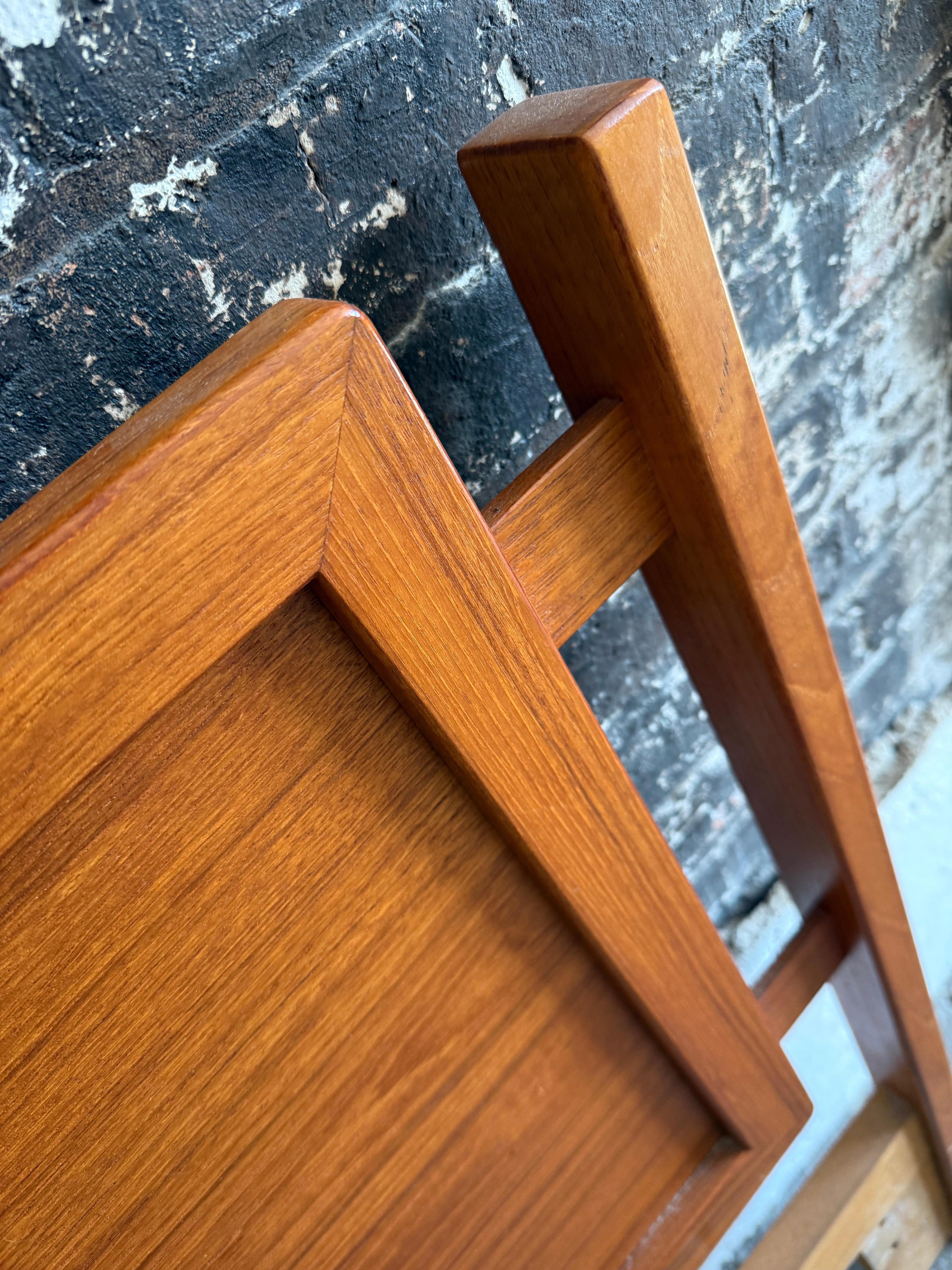 20th Century Beautiful Teak Danish Mid-Century Modern Headboard Queen Denmark