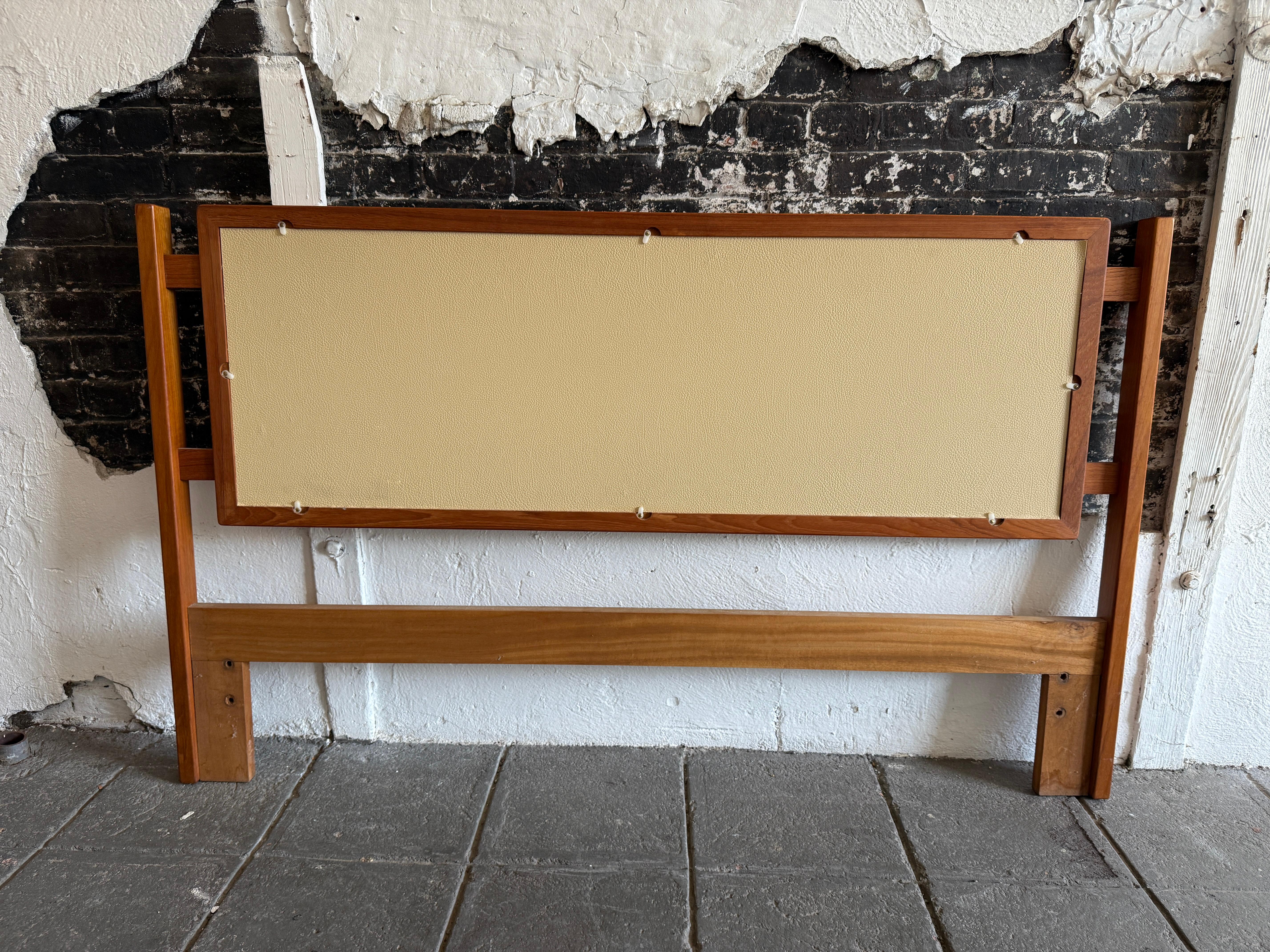 Beautiful Teak Danish Mid-Century Modern Headboard Queen Denmark 1