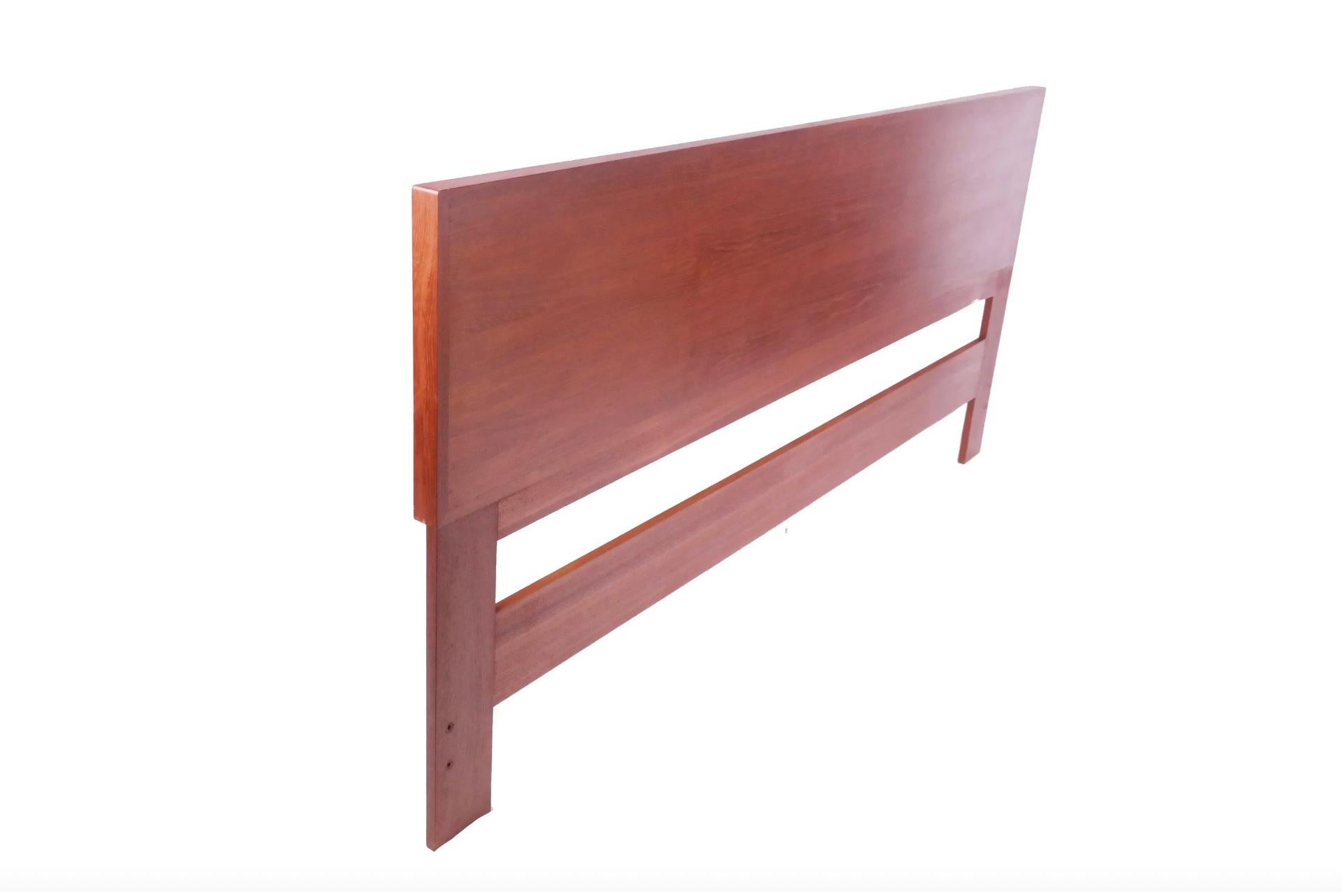 Schönes dänisches Mid-Century-Modern-King-Kopfteil aus Teakholz, hergestellt in Dänemark (Moderne der Mitte des Jahrhunderts)