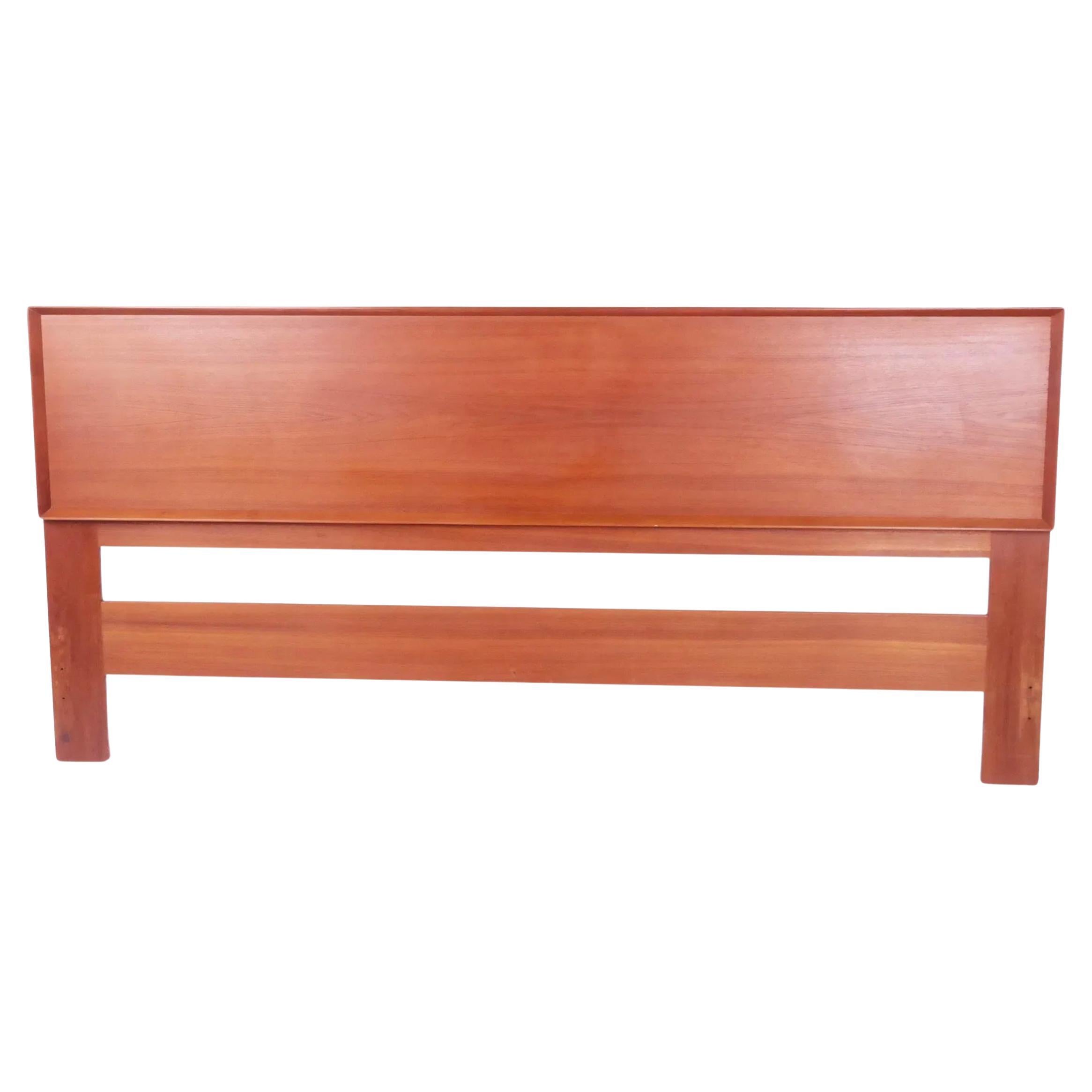 Beautiful Teak Danish Mid-Century Modern King Headboard made in Denmark