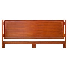 Antique Beautiful Teak Danish Mid-Century Modern King Headboard made in Denmark