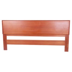 Schönes dänisches Mid-Century-Modern-King-Kopfteil aus Teakholz, hergestellt in Dänemark