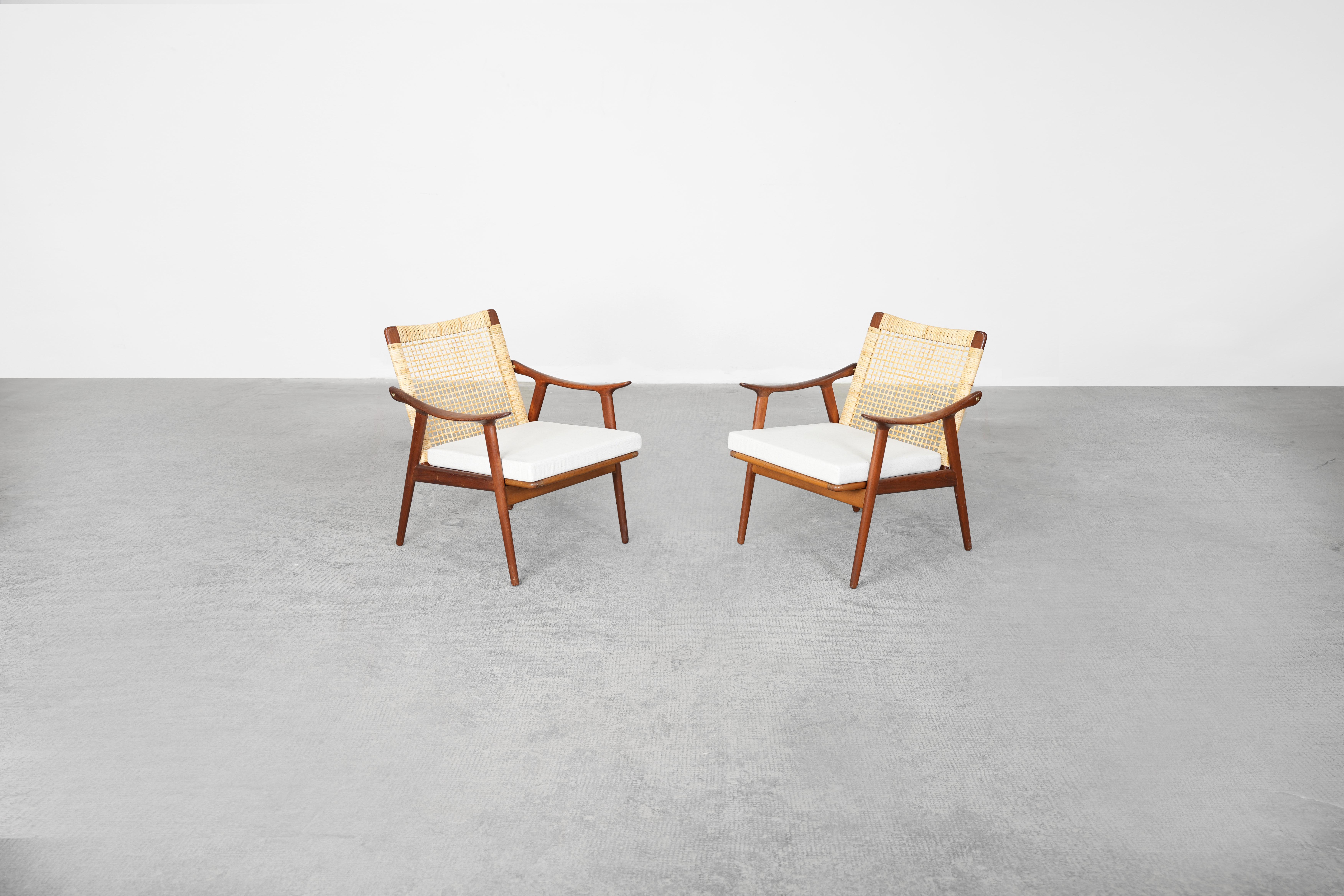 Norwegian Beautiful Teak Lounge Chairs by Fredrik Kayser for Vatne Lenestolfabrik