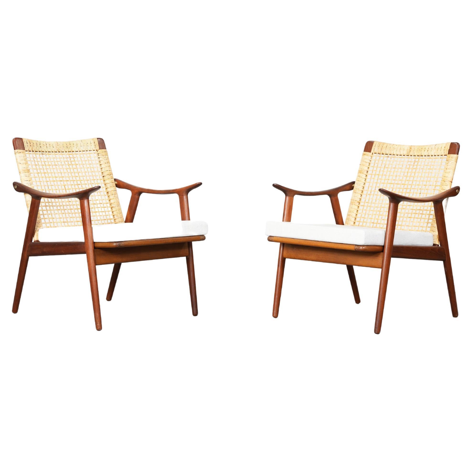 Beautiful Teak Lounge Chairs by Fredrik Kayser for Vatne Lenestolfabrik