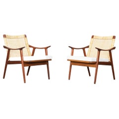 Beautiful Teak Lounge Chairs by Fredrik Kayser for Vatne Lenestolfabrik