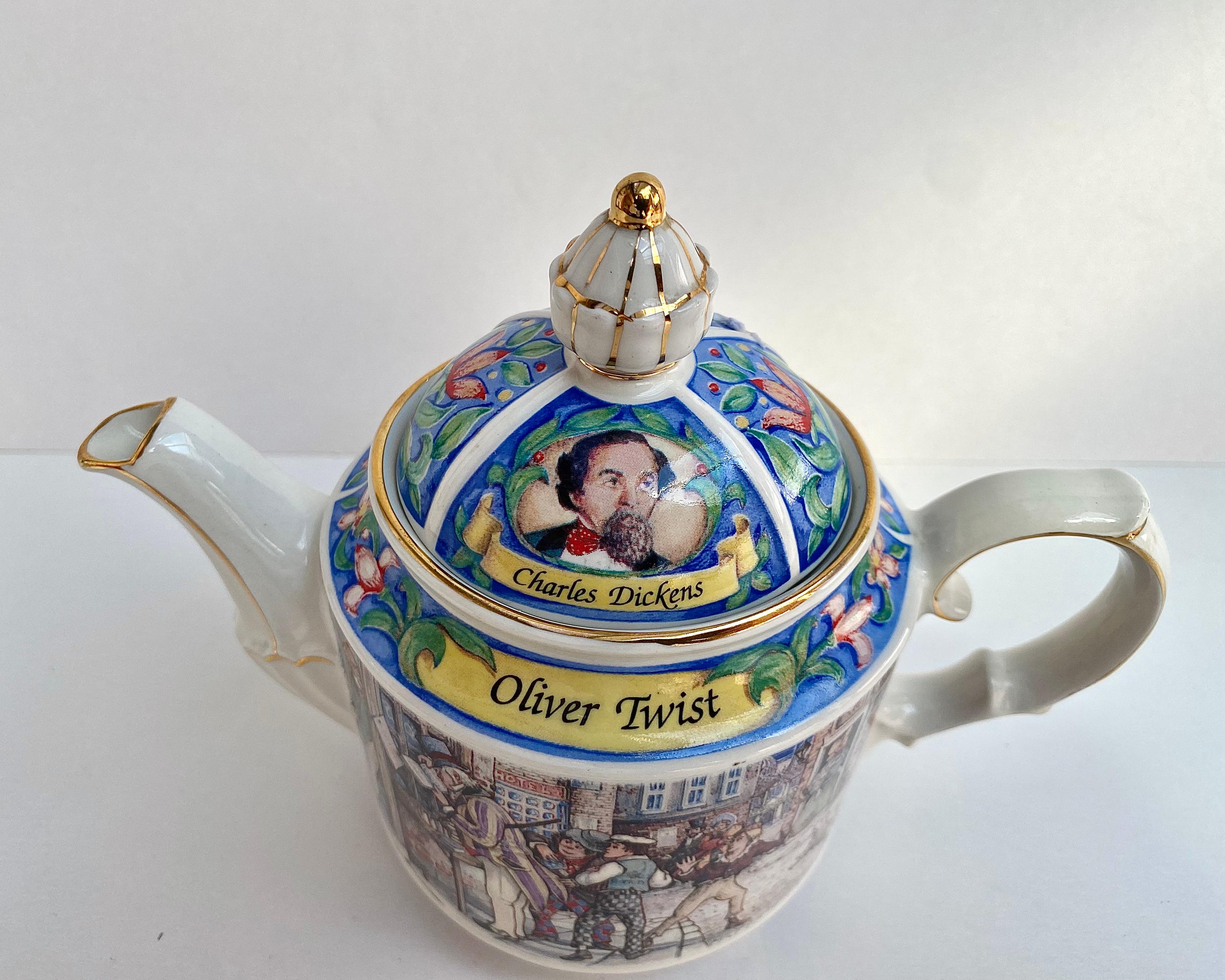 Schöne Teekanne James Sadler Oliver Twist, hergestellt in England (Englisch) im Angebot