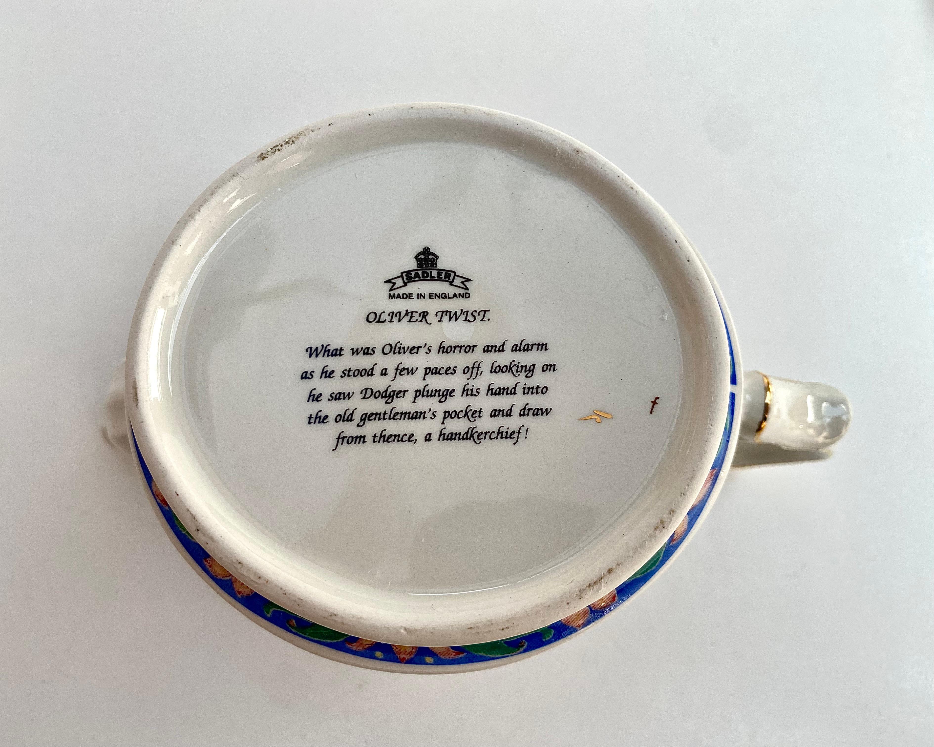 Schöne Teekanne James Sadler Oliver Twist, hergestellt in England im Angebot 1