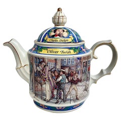 Retro Beautiful Teapot James Sadler Oliver Twist, Made in England