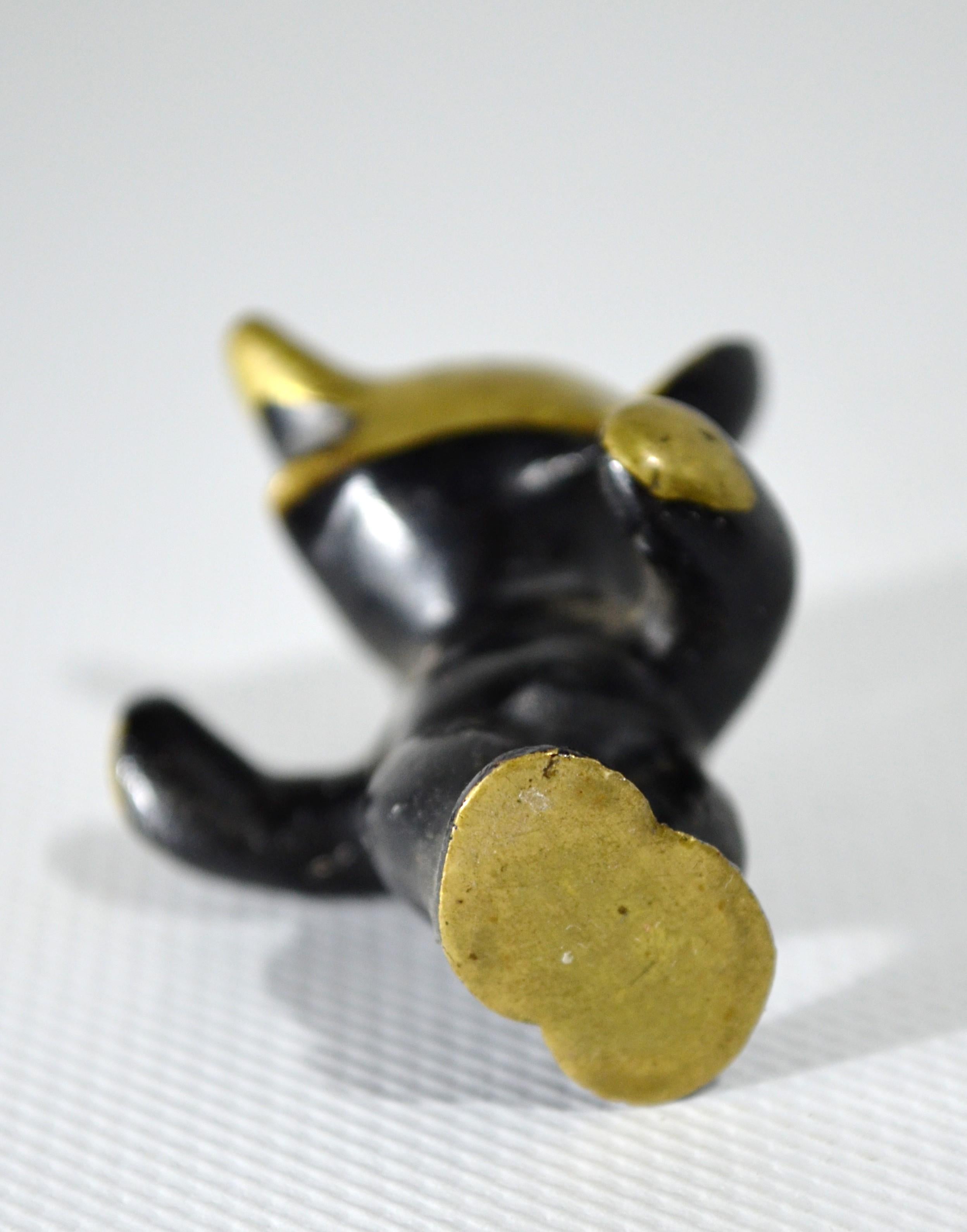 Bronze Magnifique ours en peluche doré de la ligne noire du célèbre designer Walter Bosse en vente