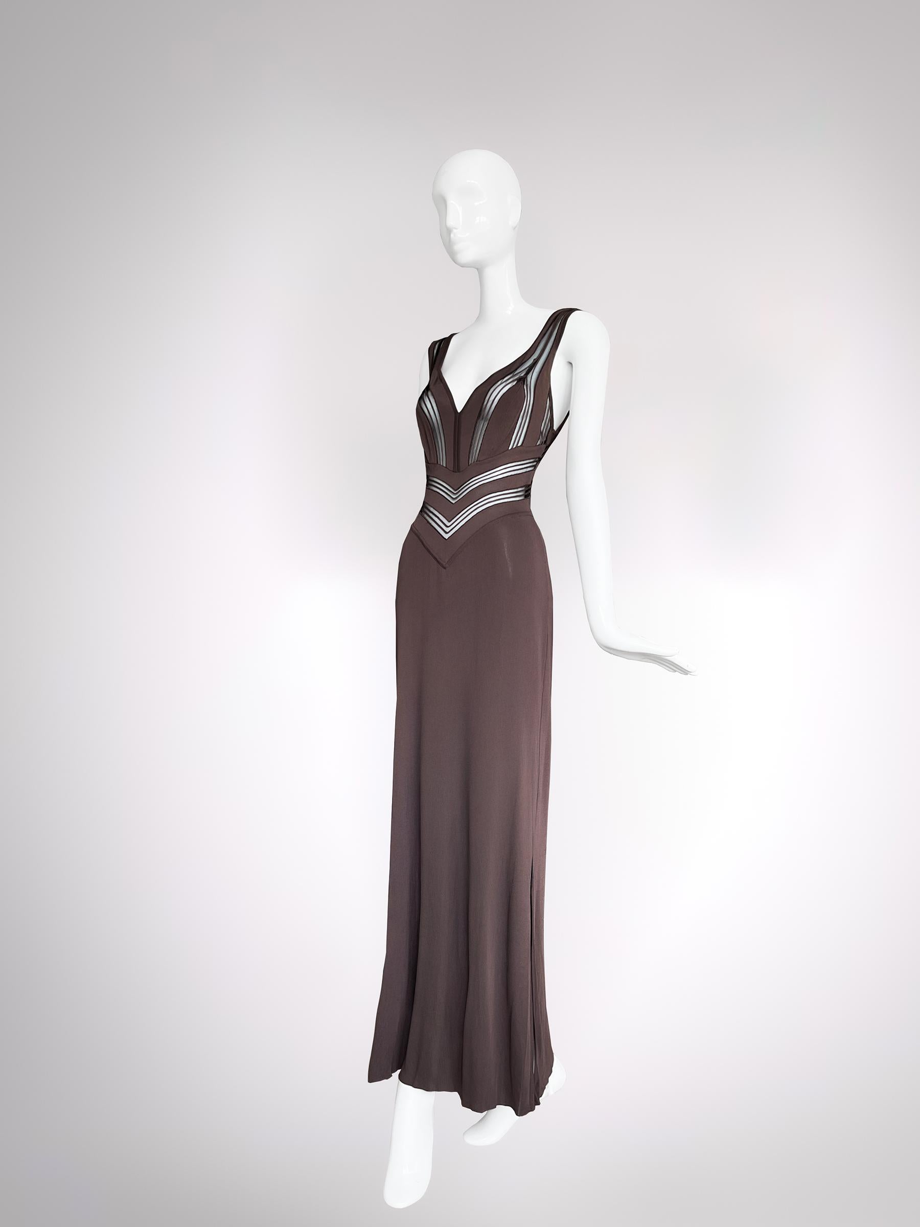 Noir Magnifique robe Thierry Mugler Couture Rare en vente