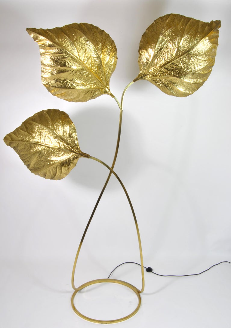 Beautiful Three-Leaf Floor Lamp Rhubarb, Design by Tommaso Barbi, Italy ...