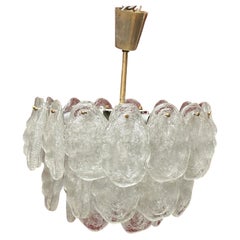 Beautiful Three Tier Kalmar Lucite Cloud Chandelier Pendant, Austria, 1960s