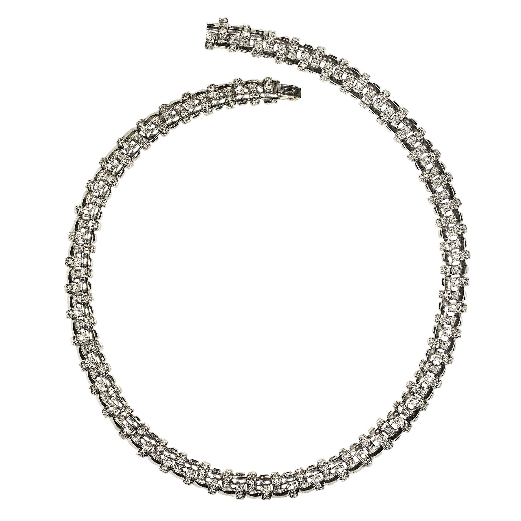 diamond tennis necklace tiffany