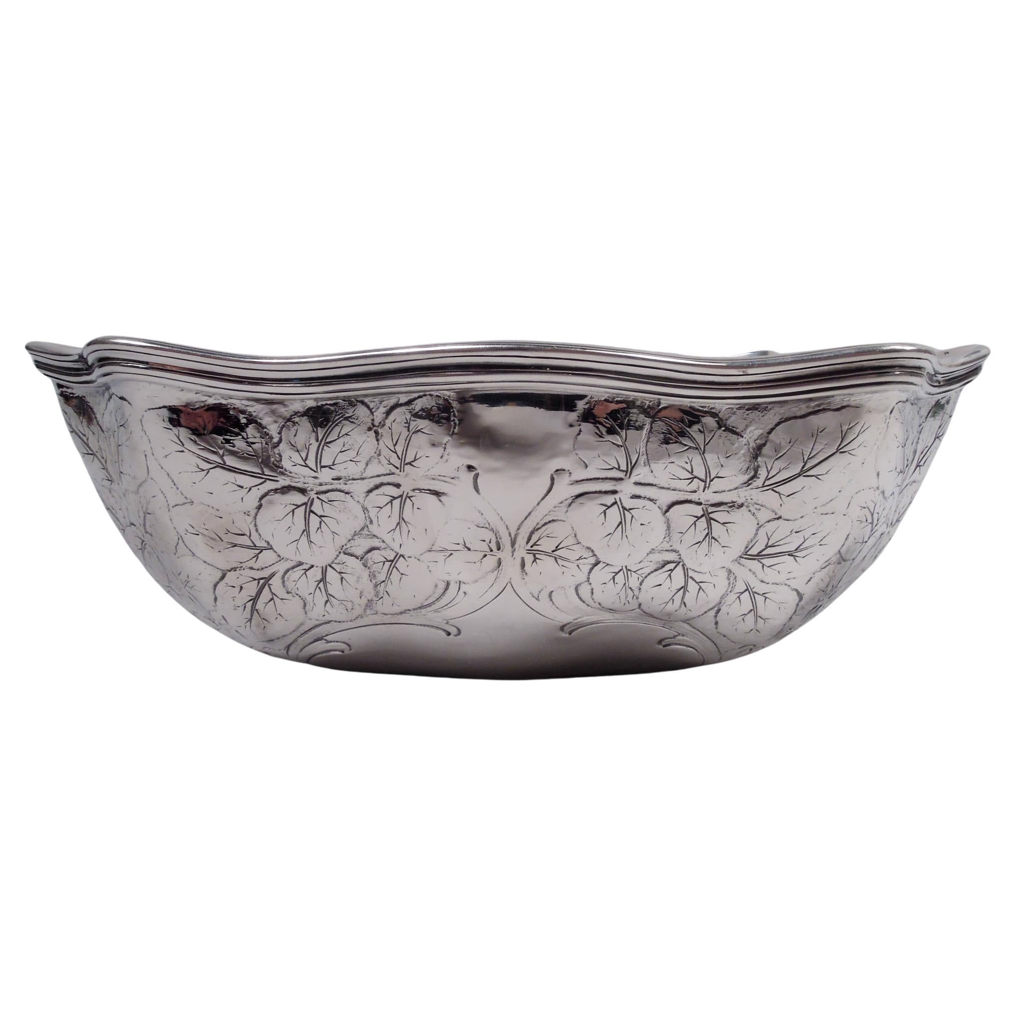 Beautiful Tiffany Edwardian Art Nouveau Sterling Silver Bowl For Sale