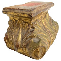 Bellissima console da parete in toleware dorato Capitale in stile neoclassico 1860