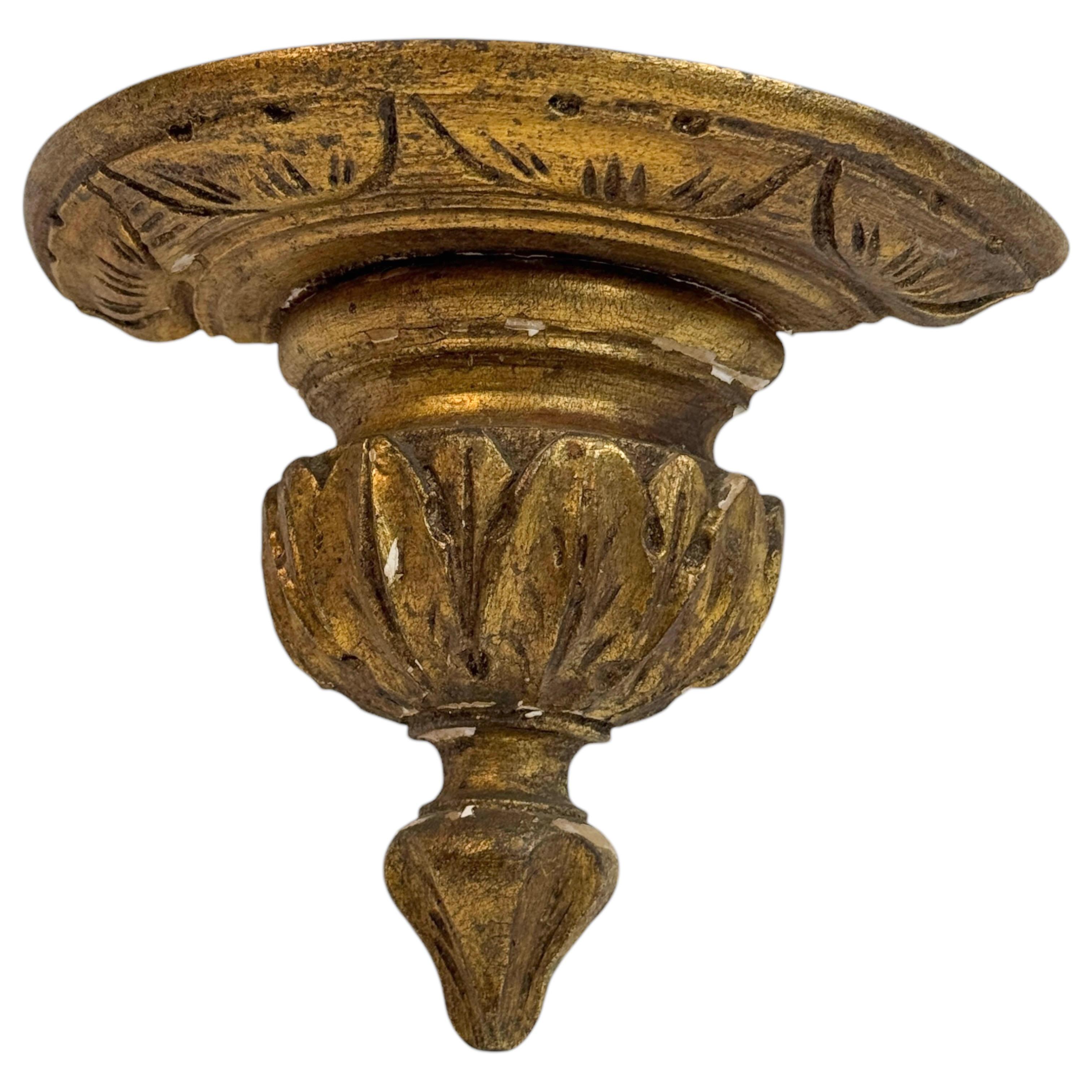 Preciosa consola de pared dorada de Tole Toleware Alemania 1890s en Bueno estado para la venta en Nuernberg, DE