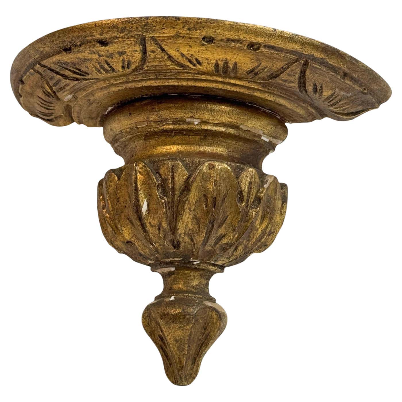Vintage Wall Shelf in Rich Gold French Baroque Style Vintage Wall Shelf in Rich Gold French Baroque Style