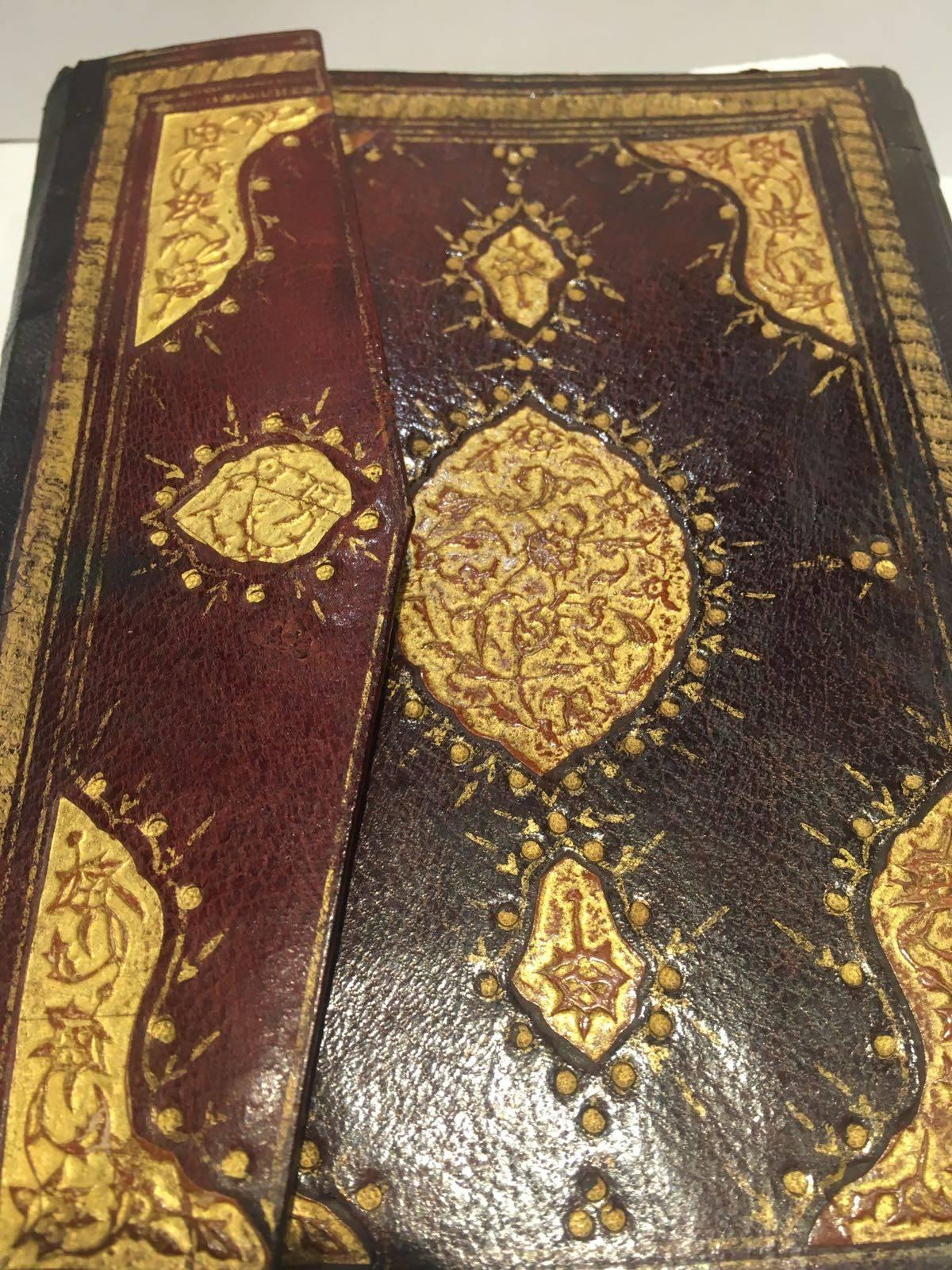 Beautiful Turkish Quran signed and dated 1233 Hijri

Measure: Length 13cm
Height 3.5cm.