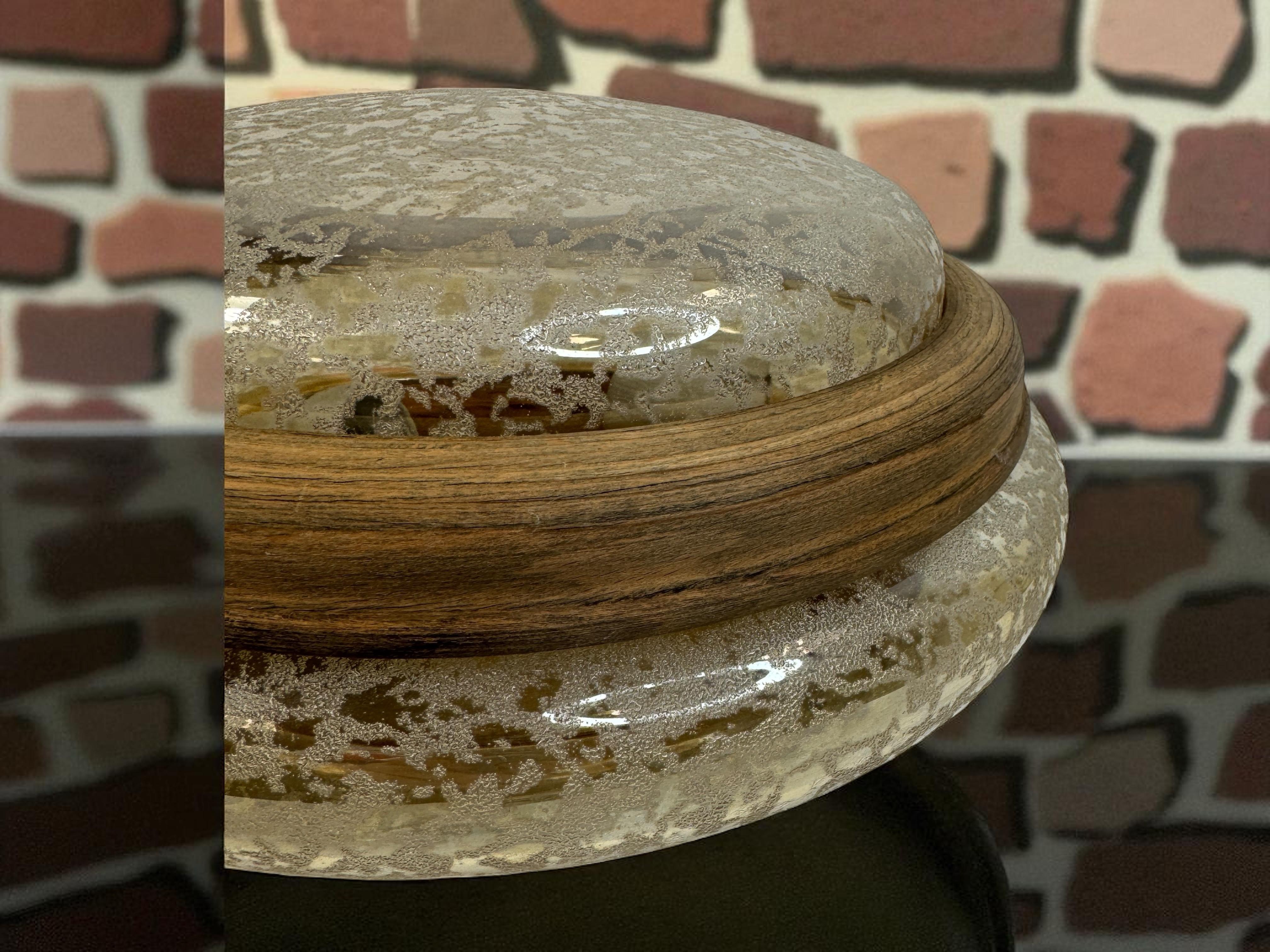 Beautiful two light Organic Pattern Limburg Flush Mount Ceiling Light, 1960s For Sale 6