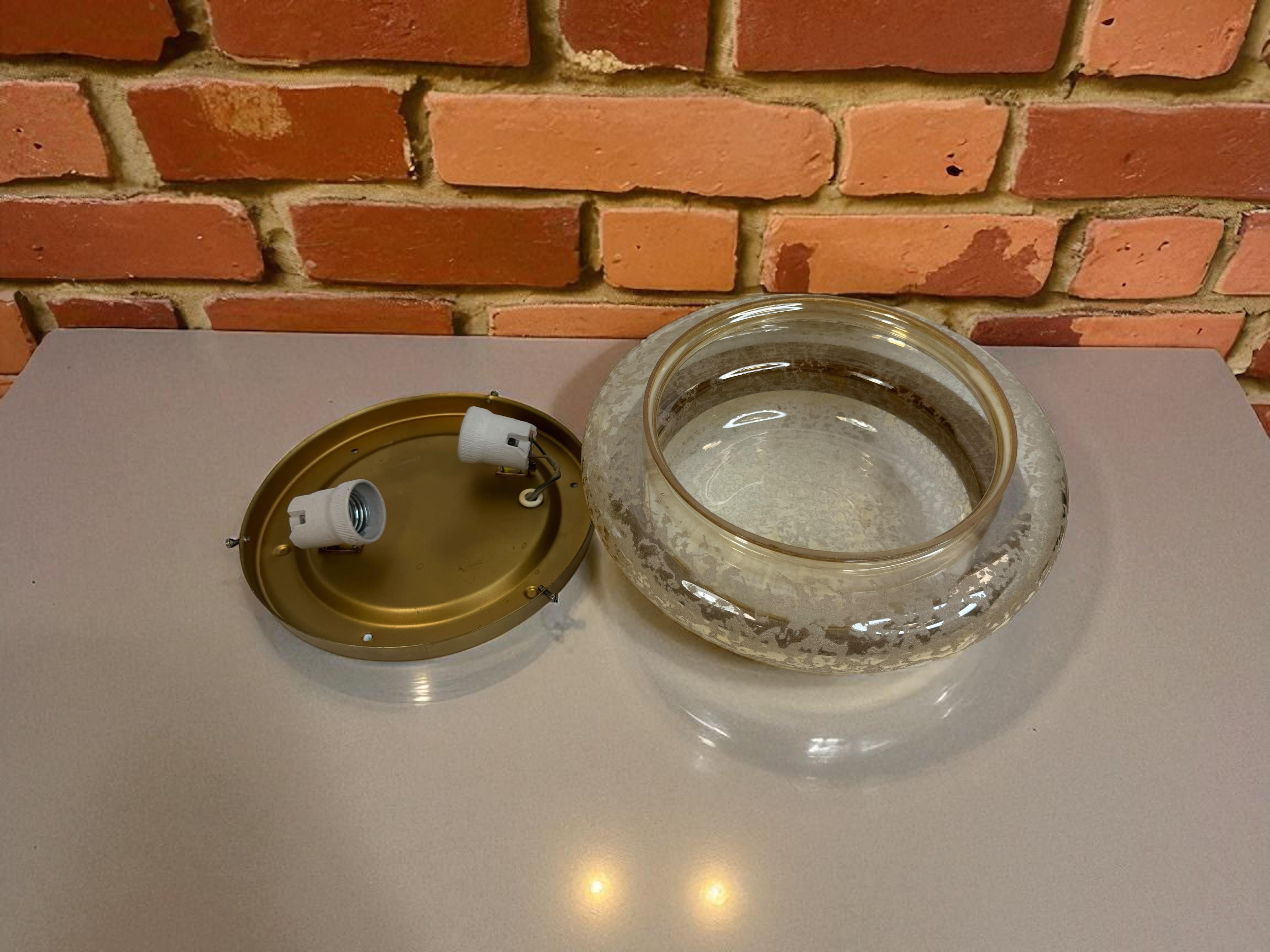Beautiful two light Organic Pattern Limburg Flush Mount Ceiling Light, 1960s For Sale 8
