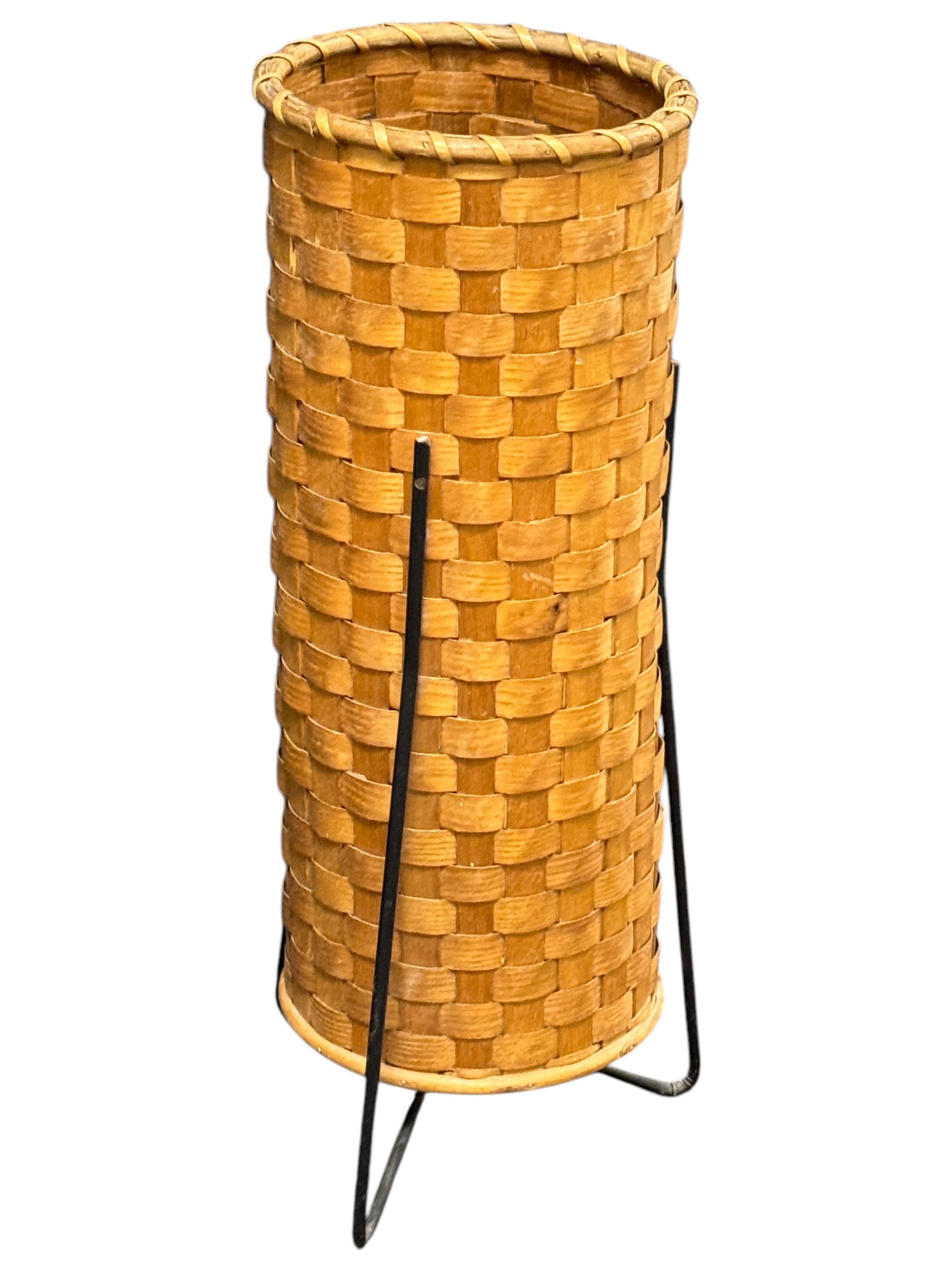 Beautiful Umbrella Stand Wickerwork and String, 1960s, Italy For Sale 6