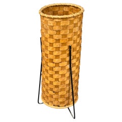Beautiful Umbrella Stand Wickerwork and String, 1960s, Italy