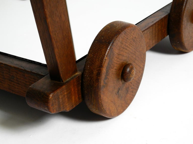 Table pieds berceau bois massif art déco dpc 0223100