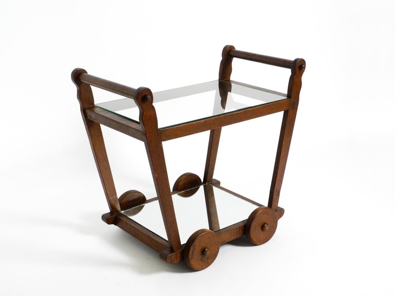 Chariot De Bar / Table D'appoint Vintage - Teck, 3 Niveaux, Style Mid-Century (années 50-70)