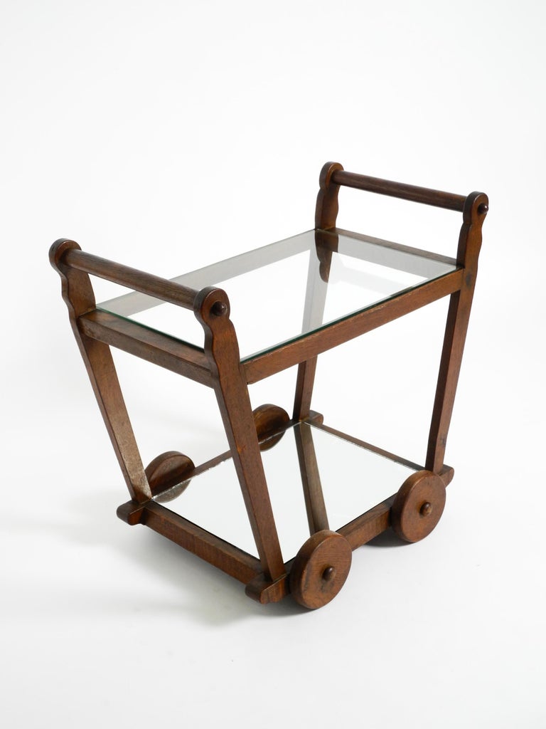 Chariot De Bar / Table D'appoint Vintage - Teck, 3 Niveaux, Style Mid-Century (années 50-70)