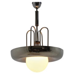 Beautiful Unique Chrome Bauhaus Pendant, 1930s