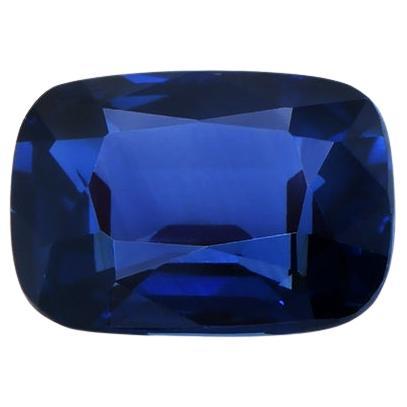 Beautiful Untreated 1.55 carats Vivid Blue Sapphire (Swiss Certified)