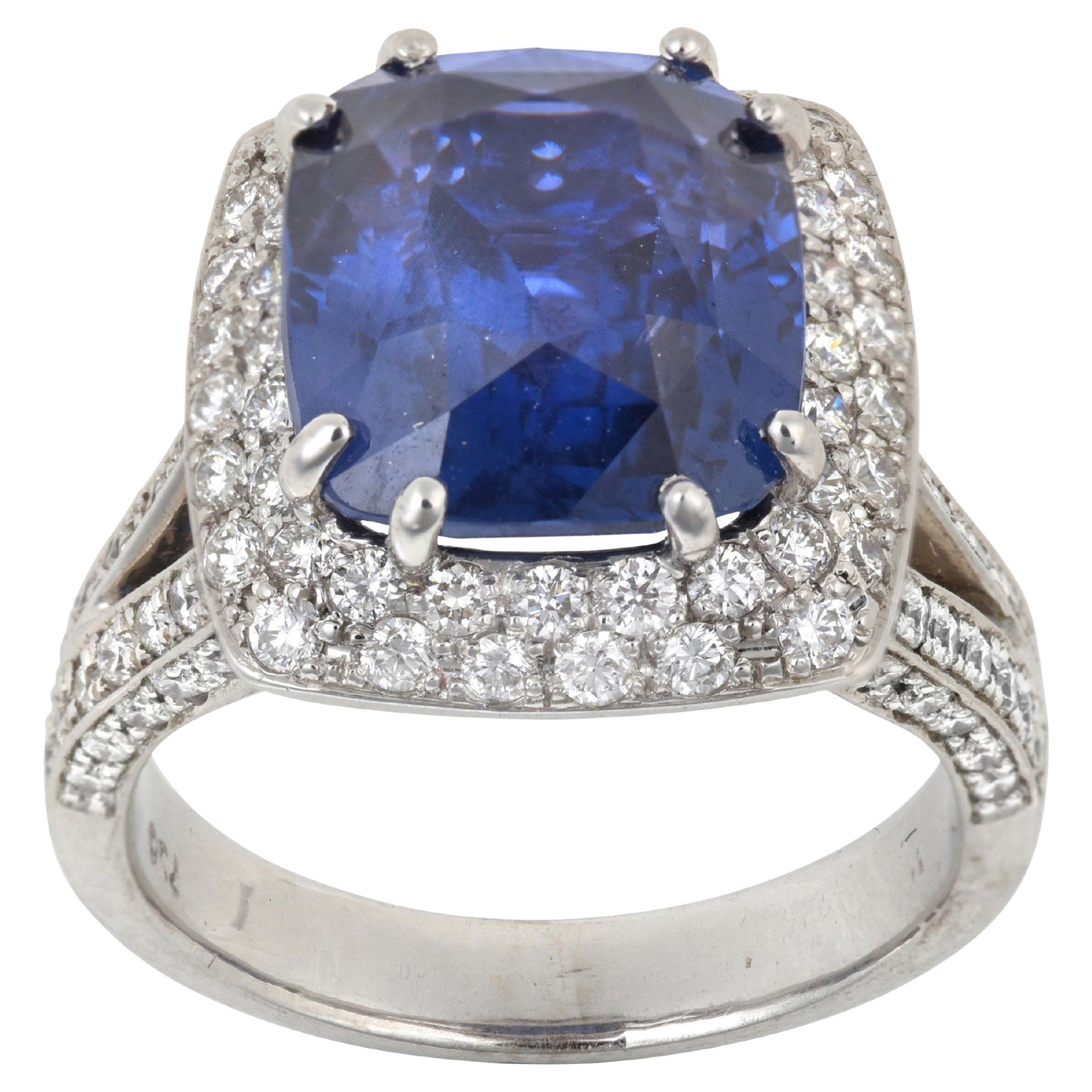 Wunderschöner unbehandelter 8,81 Karat Ceylon Royal Blue Sapphire (Swiss Certified)
