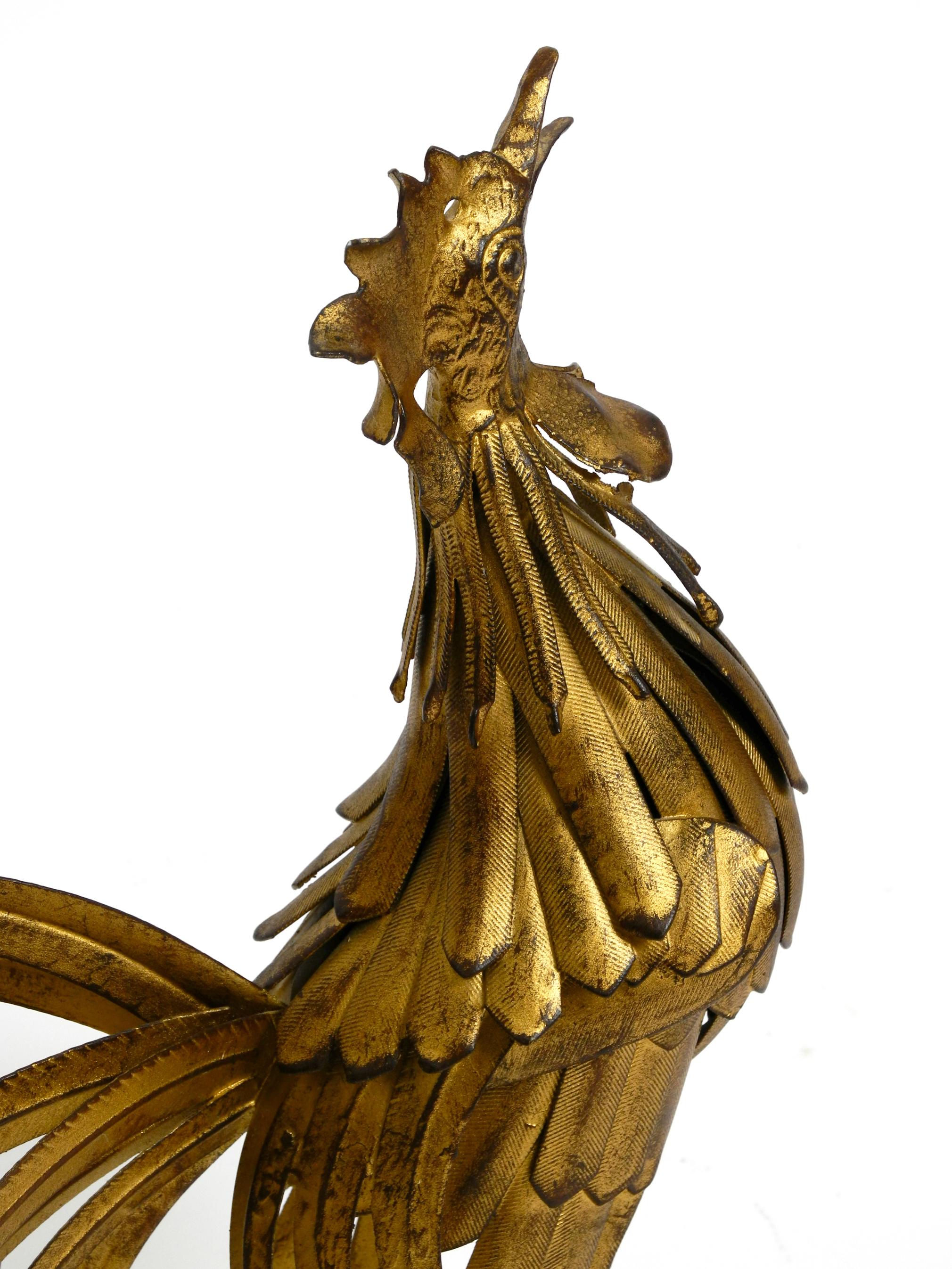 Beautiful, Unusual Metal Rooster from the 1930s as Decoration 7