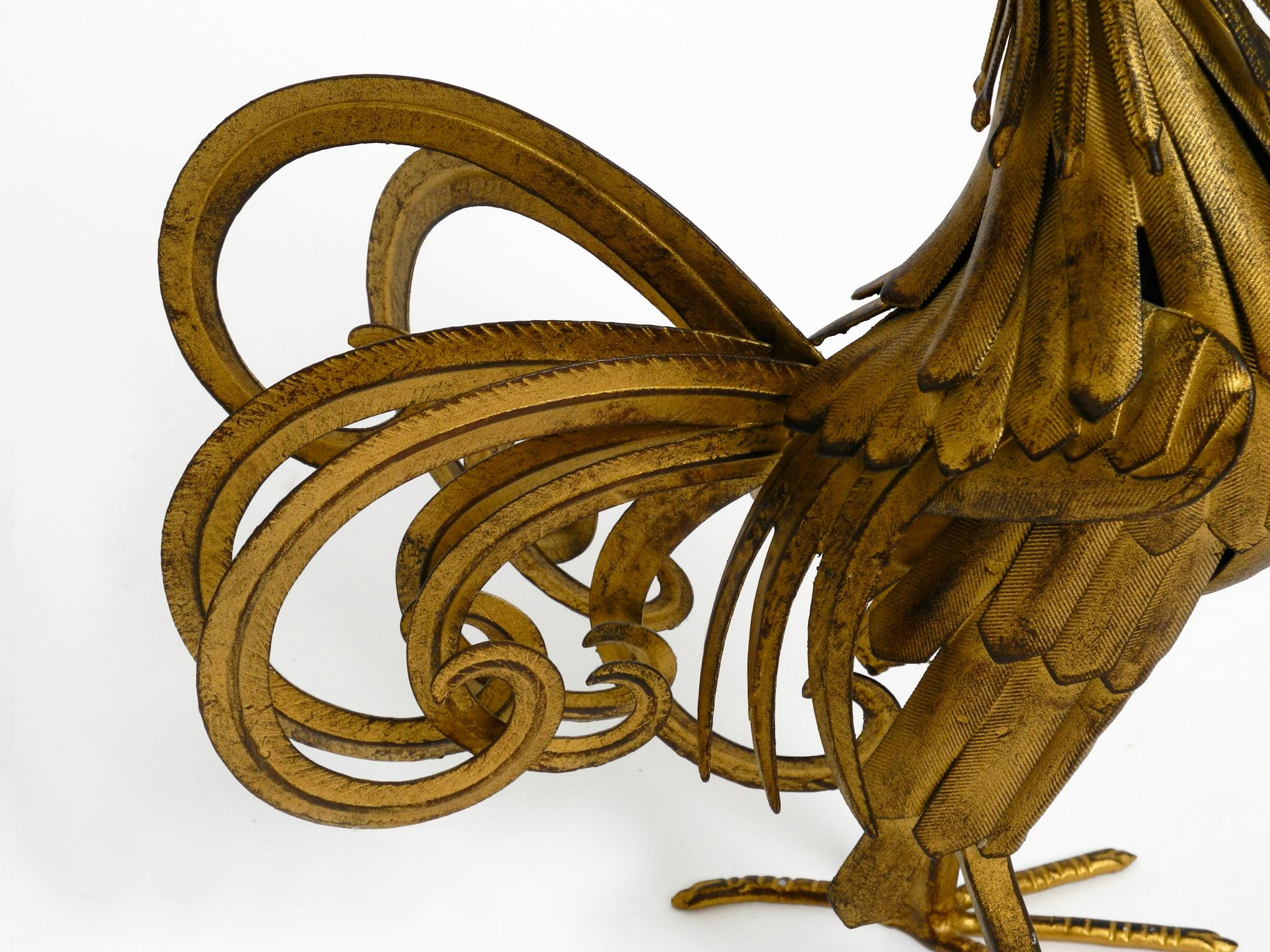 Beautiful, Unusual Metal Rooster from the 1930s as Decoration 9