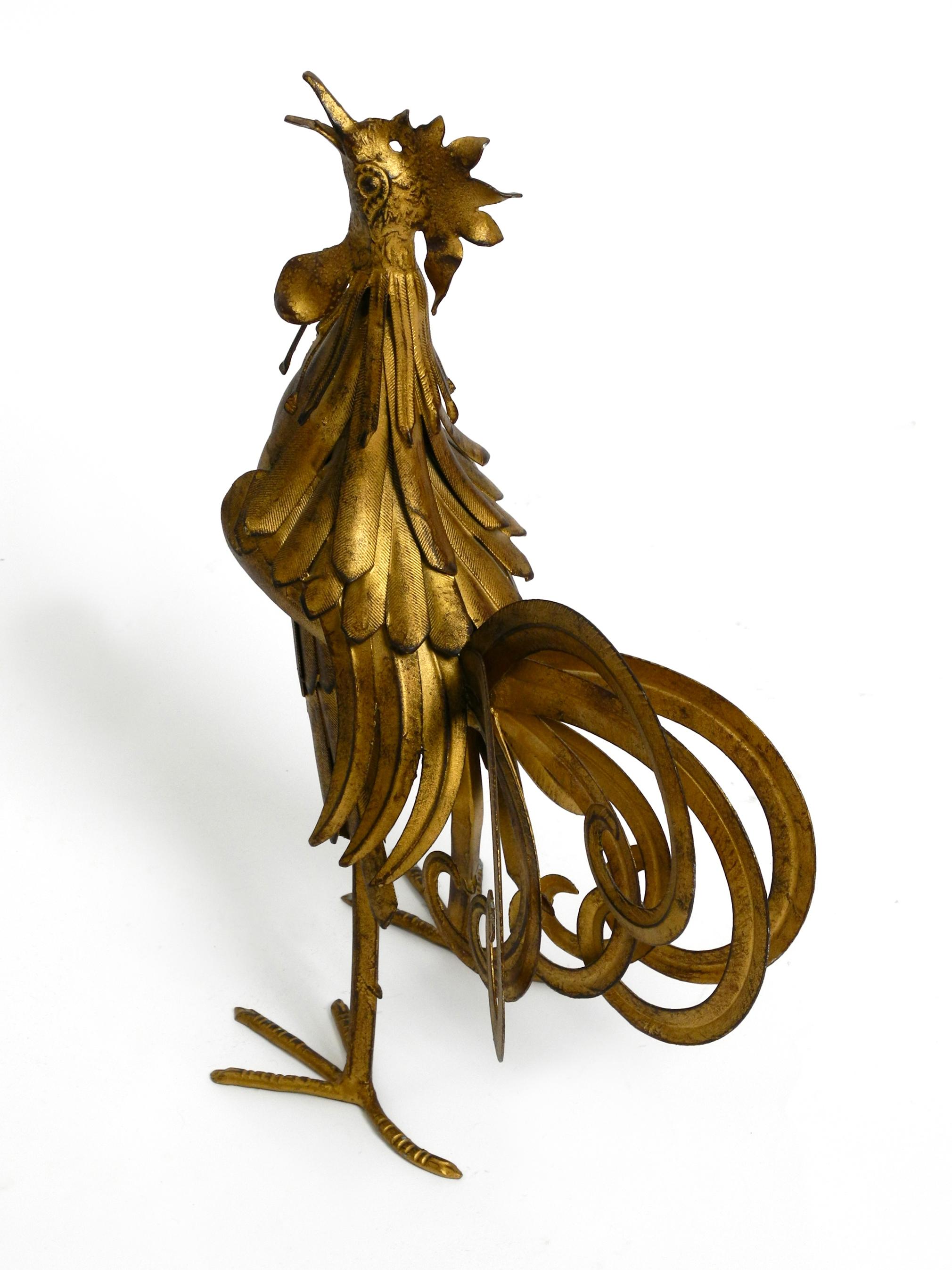 Beautiful, Unusual Metal Rooster from the 1930s as Decoration In Good Condition In München, DE