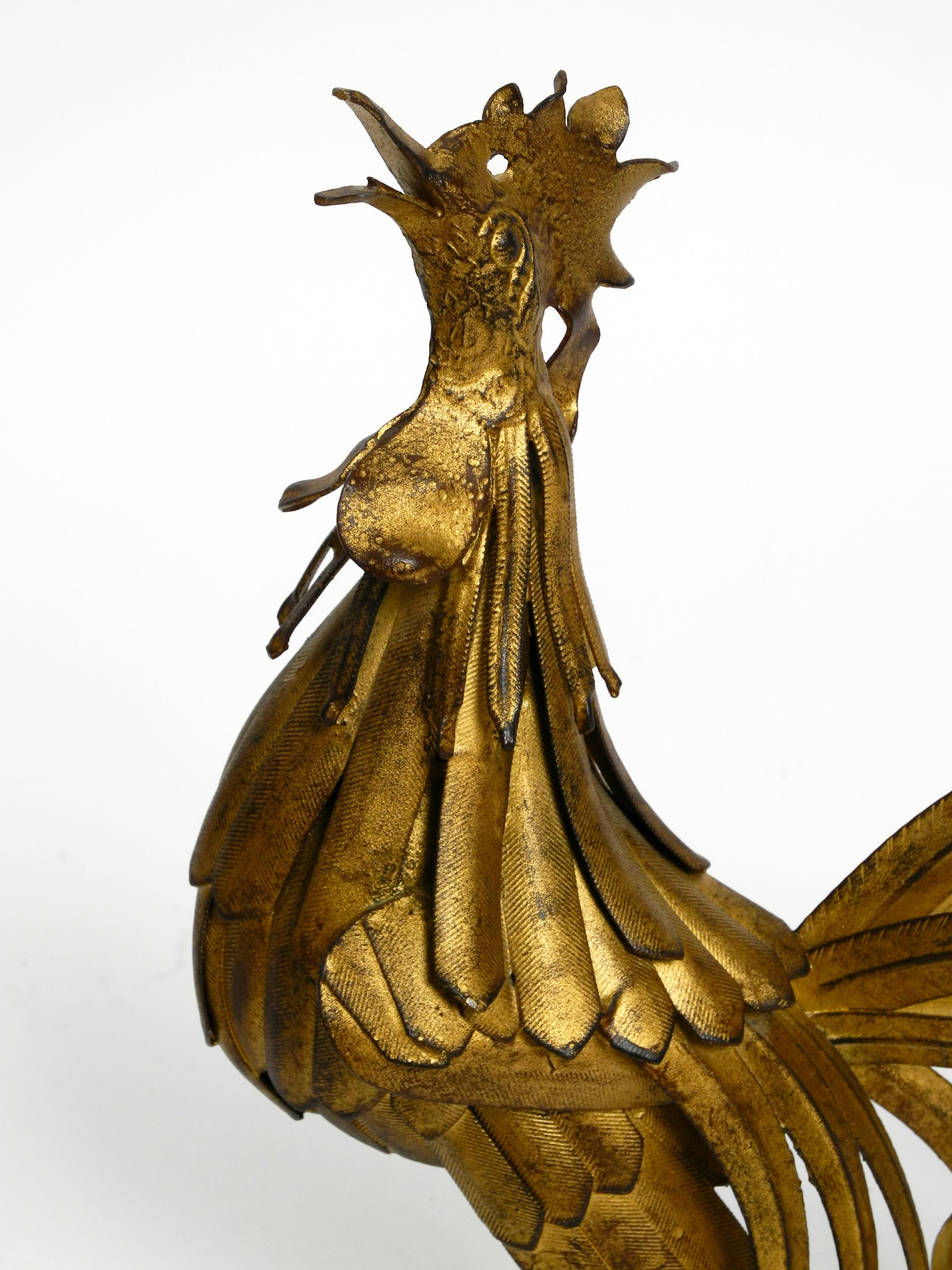 Mid-20th Century Beautiful, Unusual Metal Rooster from the 1930s as Decoration