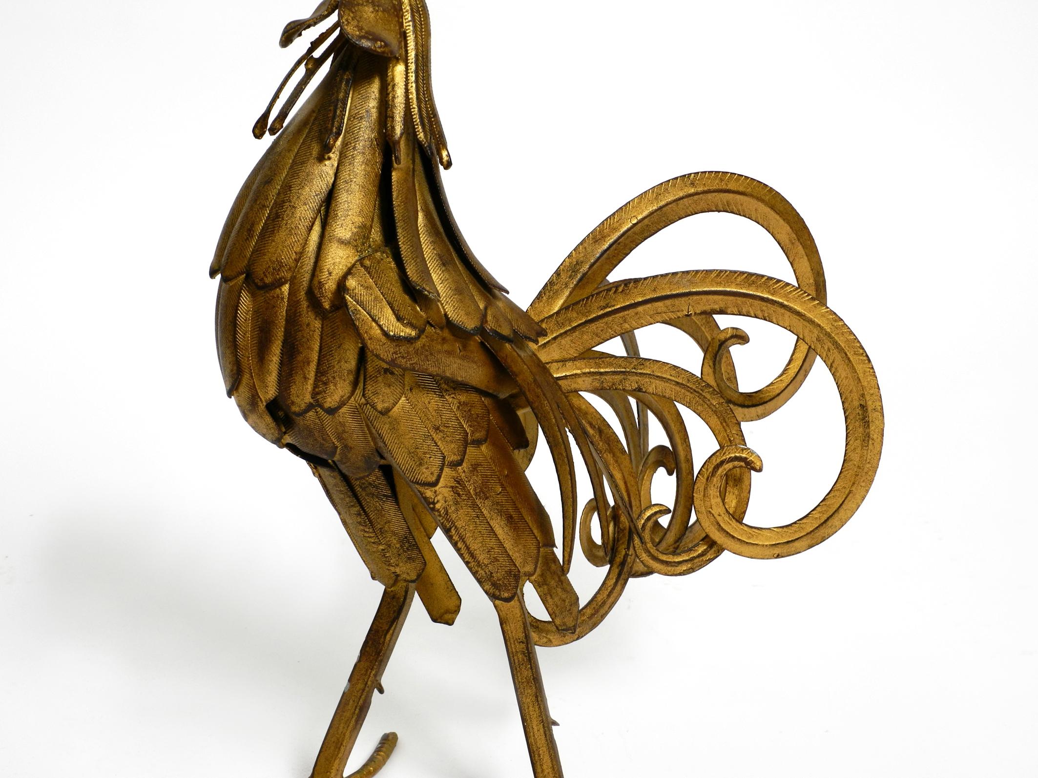 Beautiful, Unusual Metal Rooster from the 1930s as Decoration 1